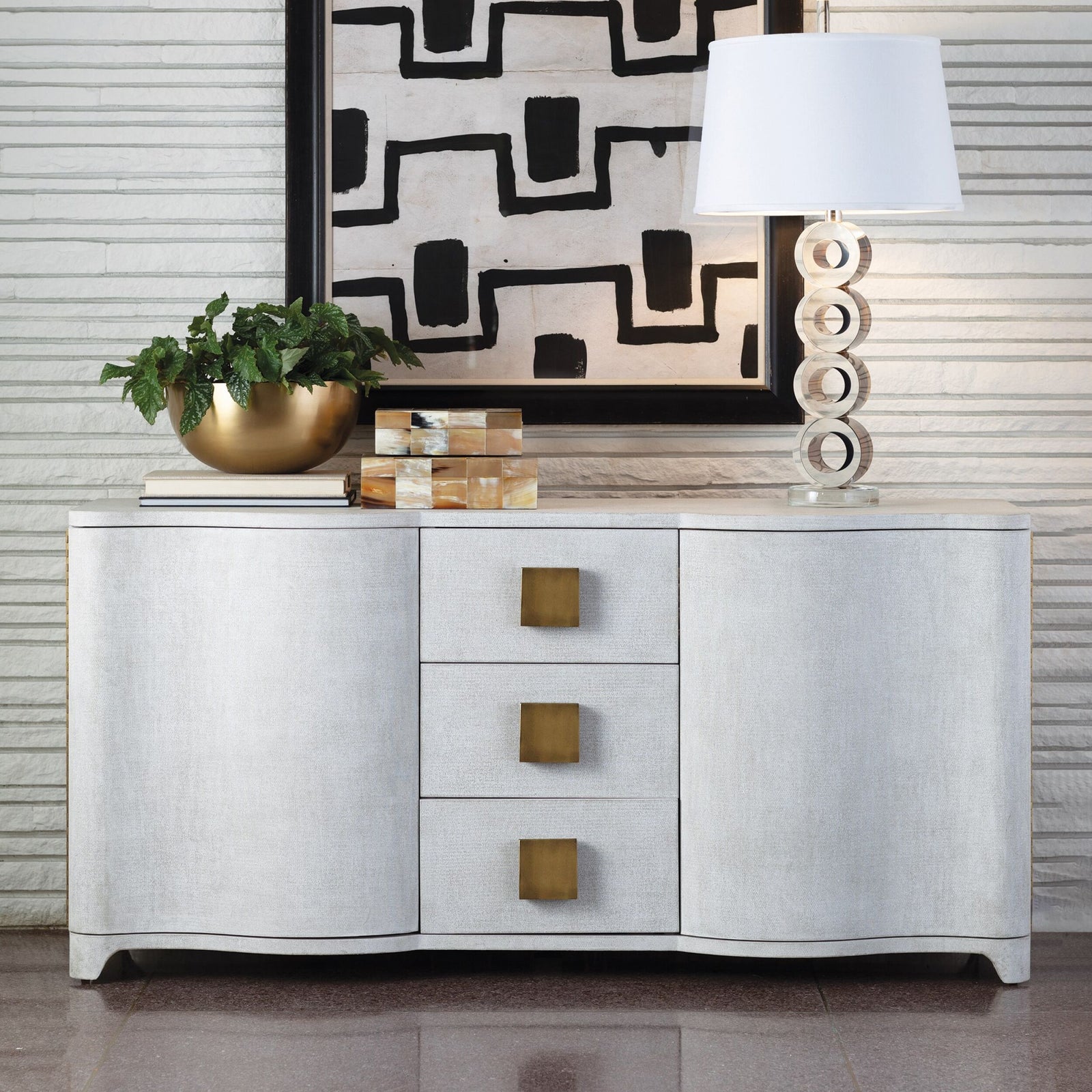 Toile Linen Credenza