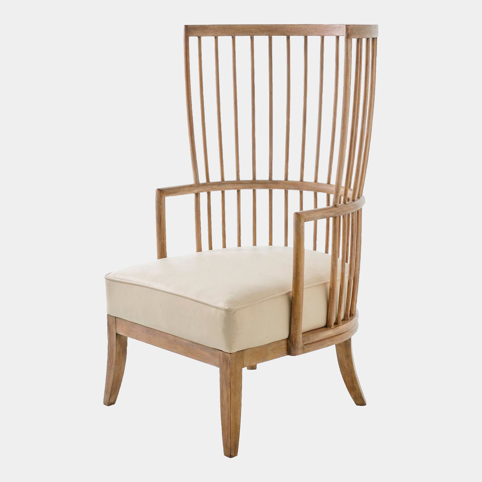 Spindle Wing Chair-Muslin