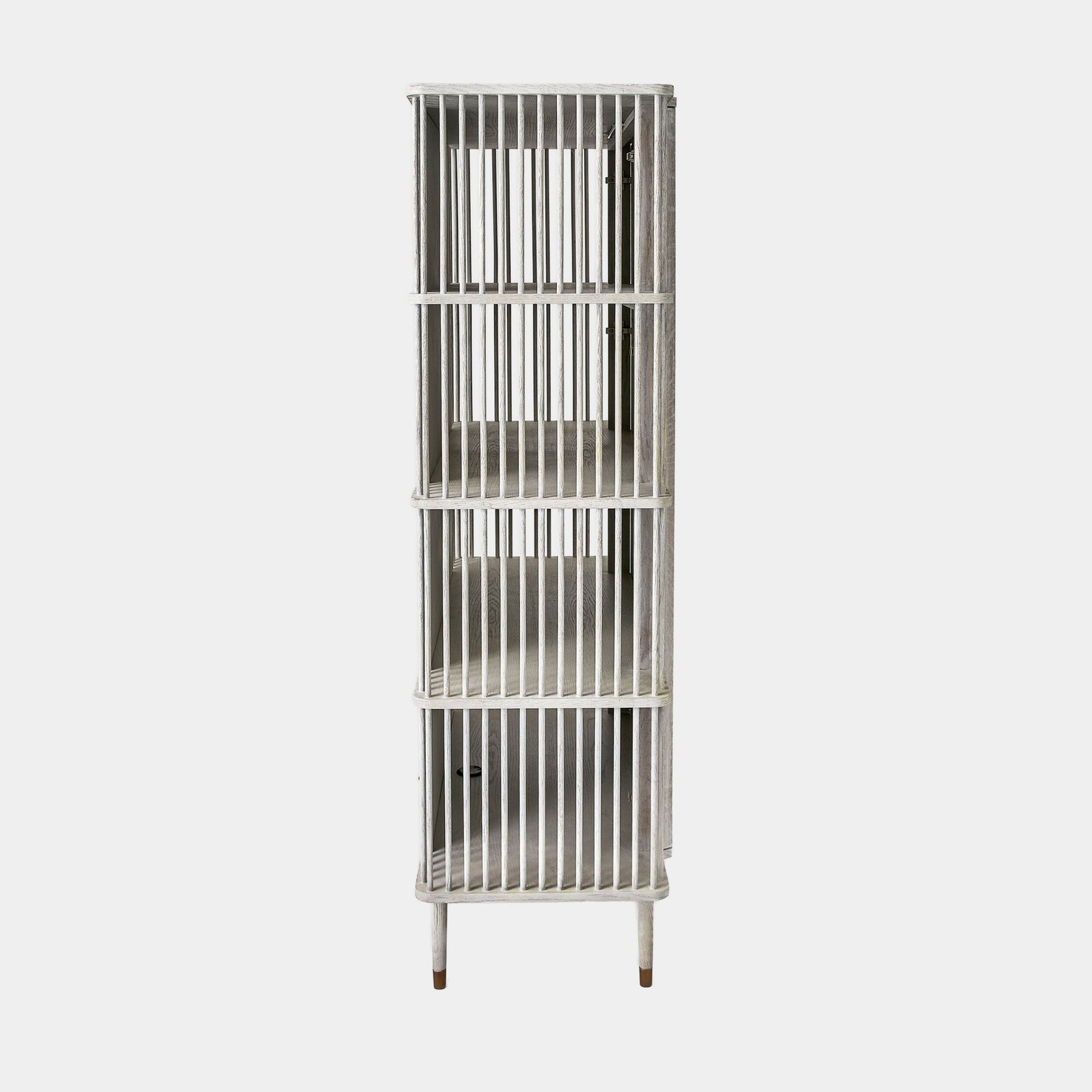 Arbor Tall Cabinet-Whitewashed Finish