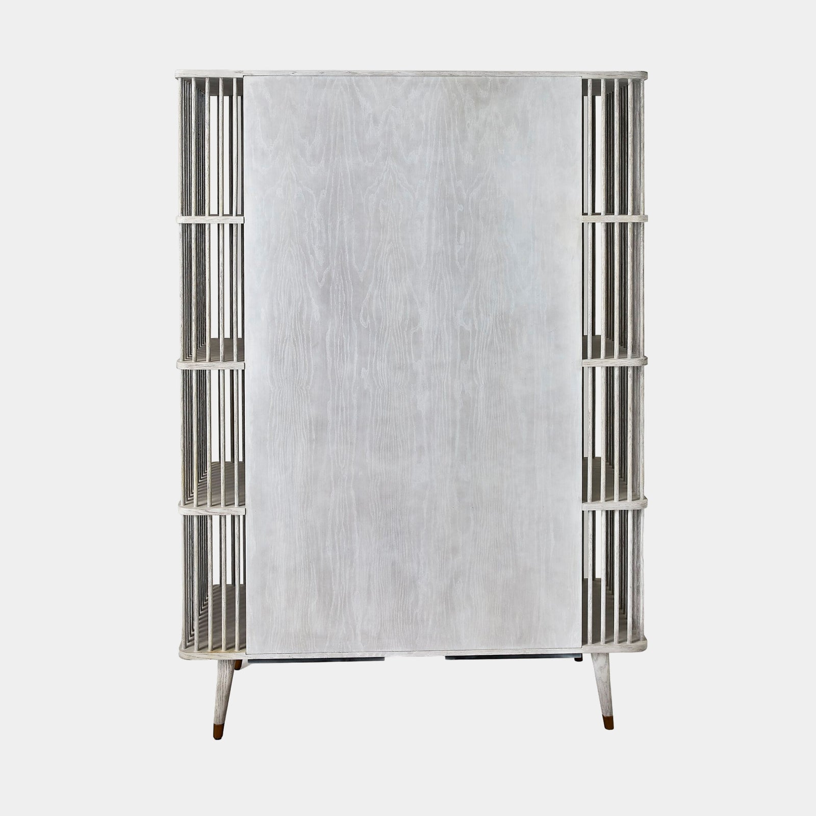 Arbor Tall Cabinet-Whitewashed Finish