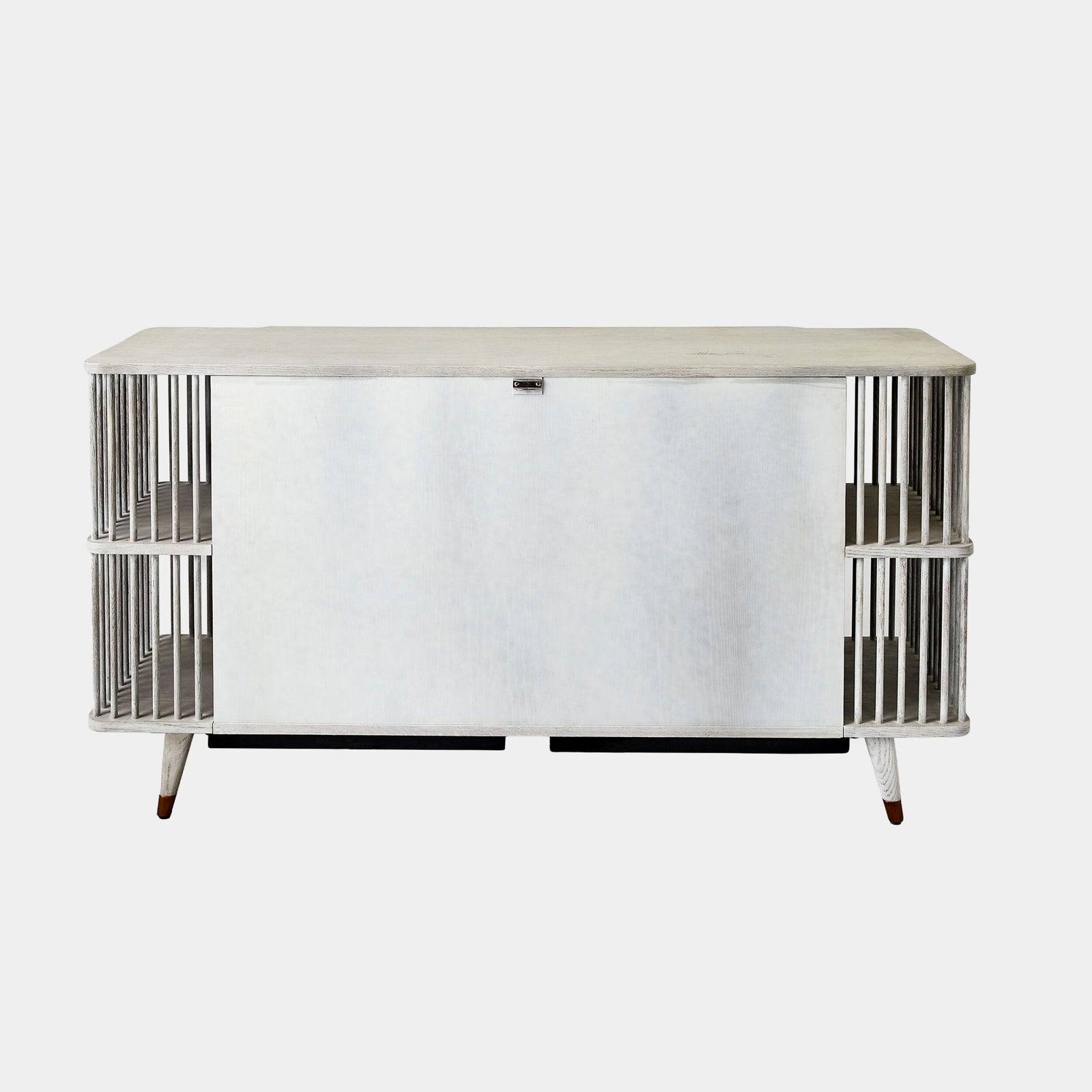 Arbor Media Cabinet-Whitewashed Finish