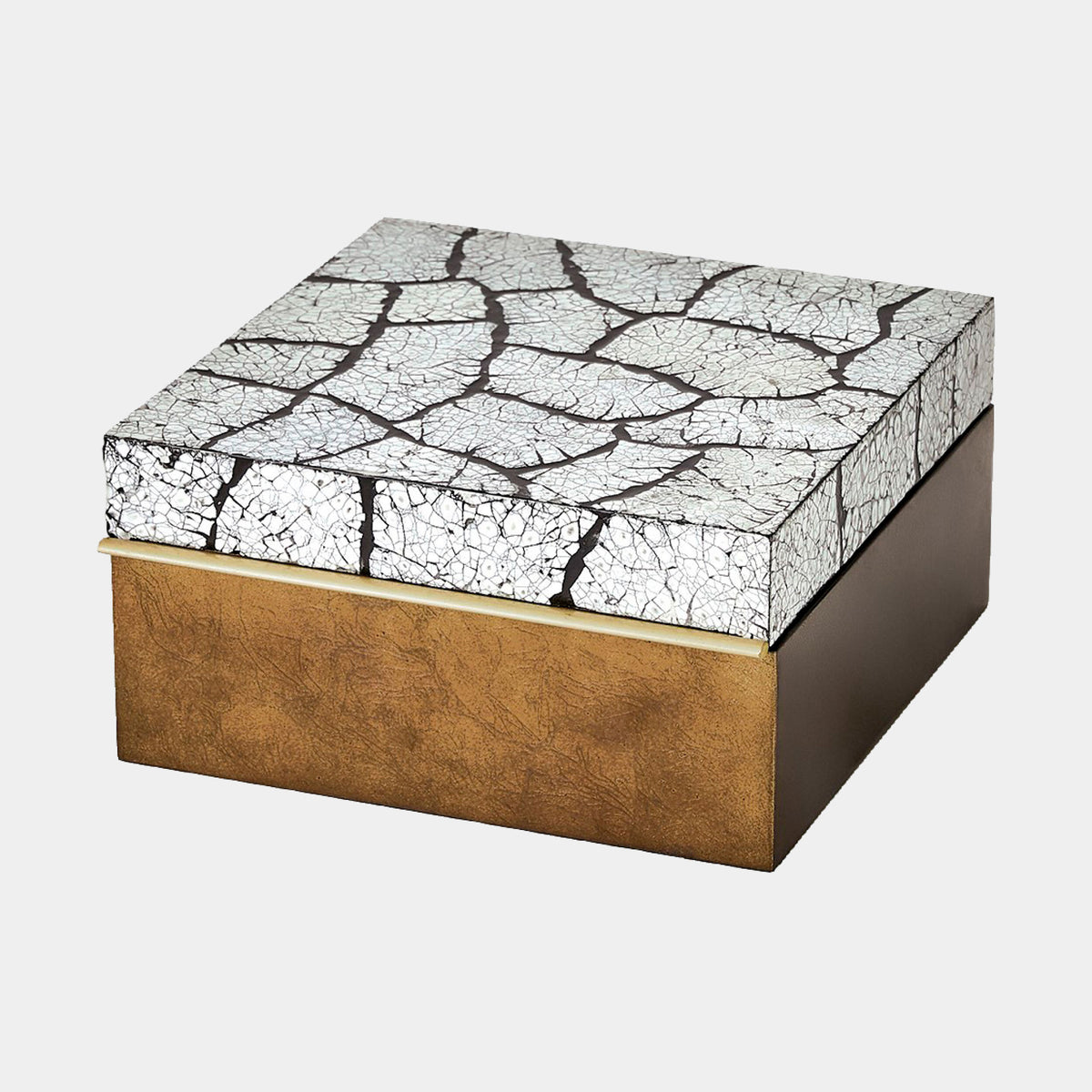 Sandler Eggshell Box-Antique Gold Leaf-Sm