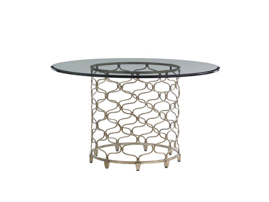 Bollinger Round Dining Table With 72 Inch Glass Top