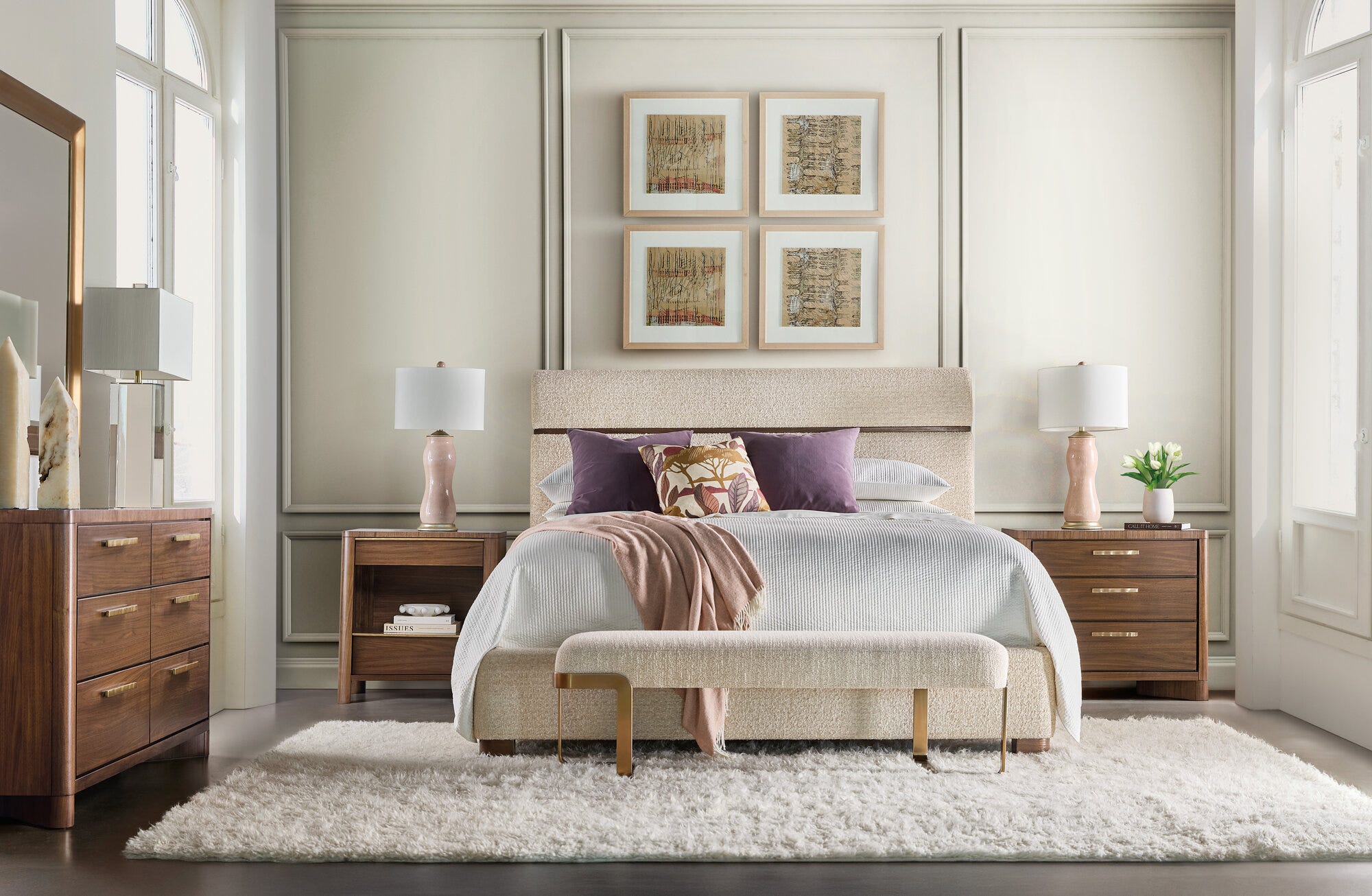 Eleana Two Drawer Nightstand