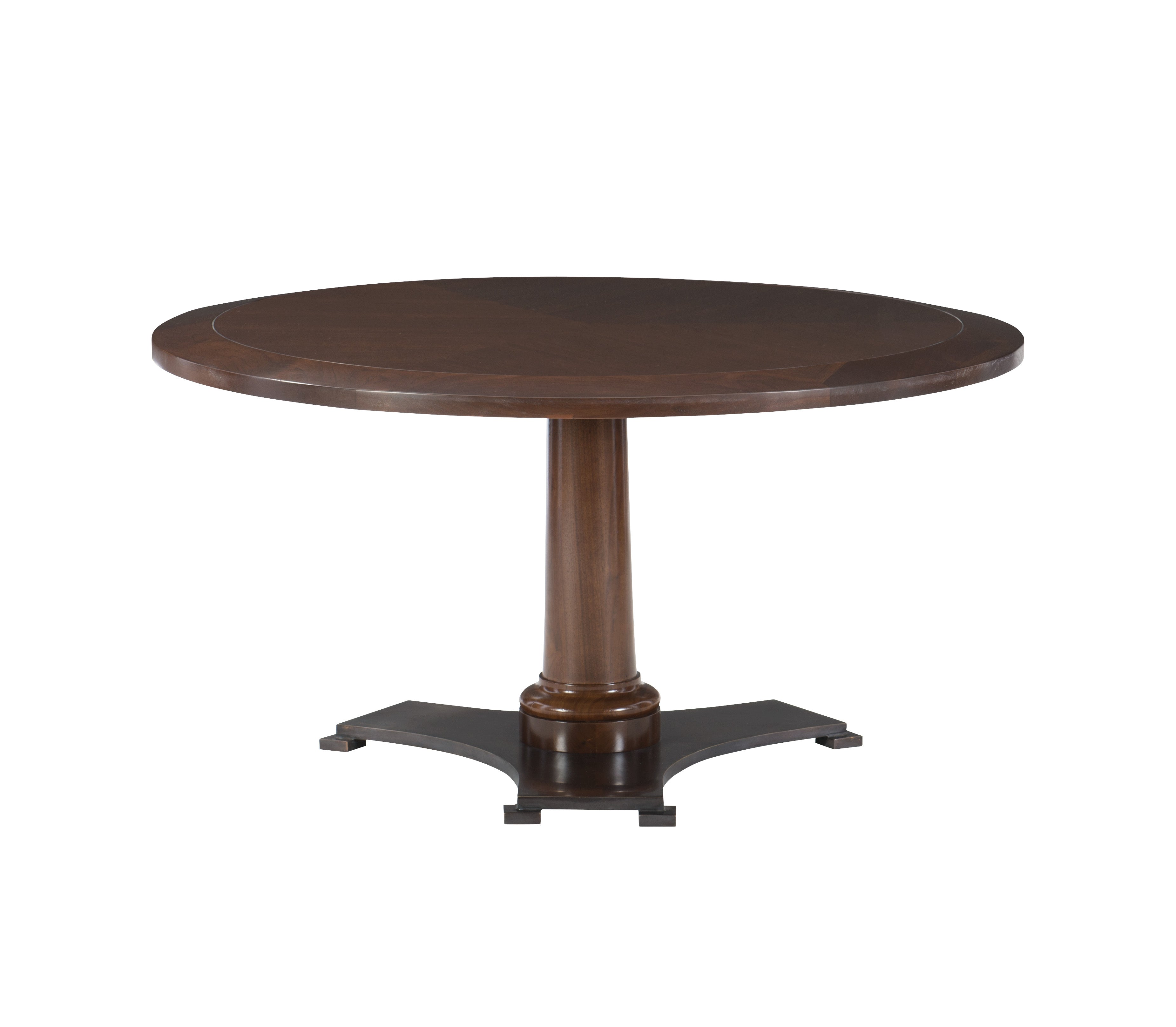 TRIAD COCKTAIL/SIDE TABLE in Walnut Veneers, Walnut Solids, Steel - Hickory Chair