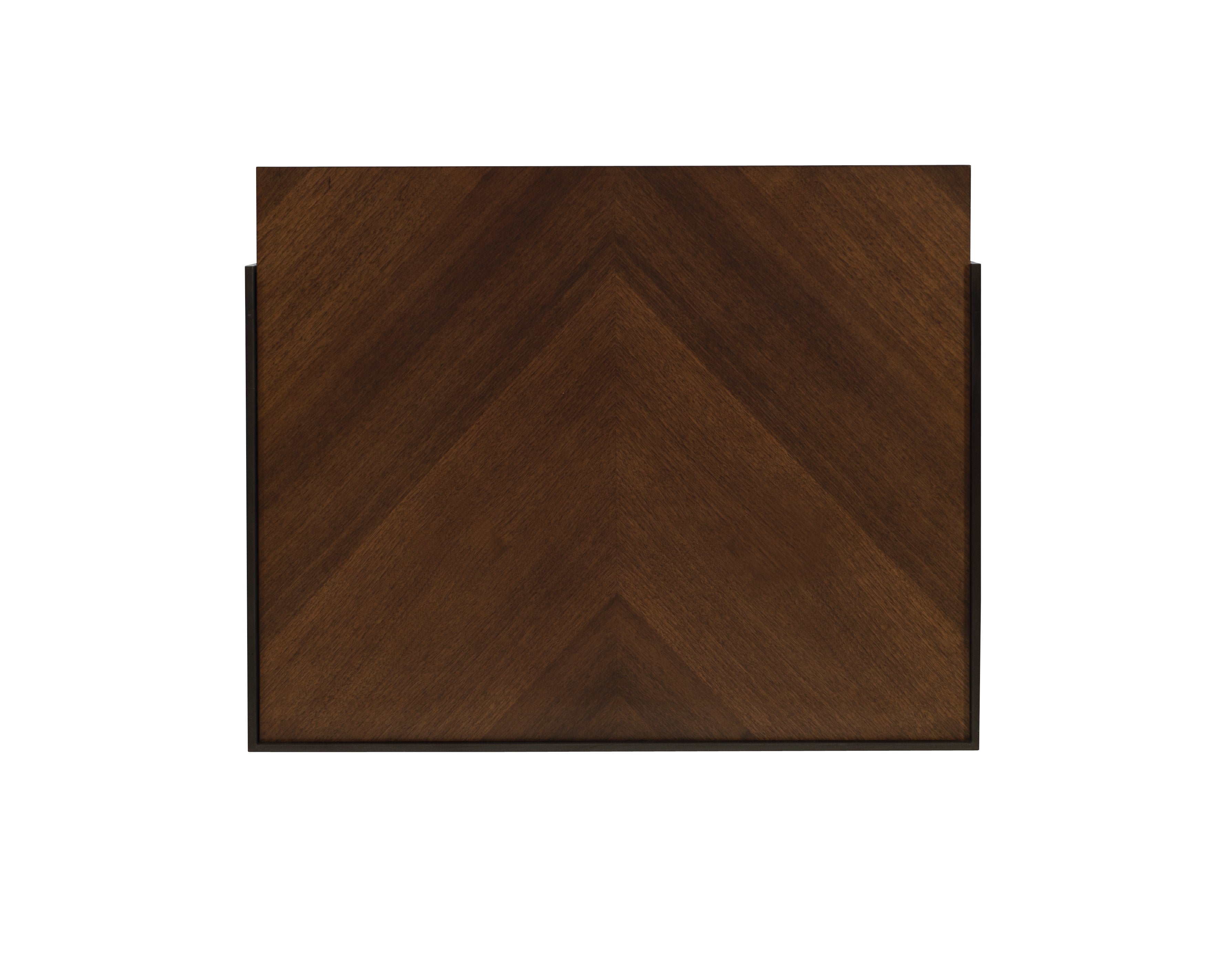 BARSTOCK SIDE TABLE in Walnut Veneers, Walnut Solids, Steel - Hickory Chair