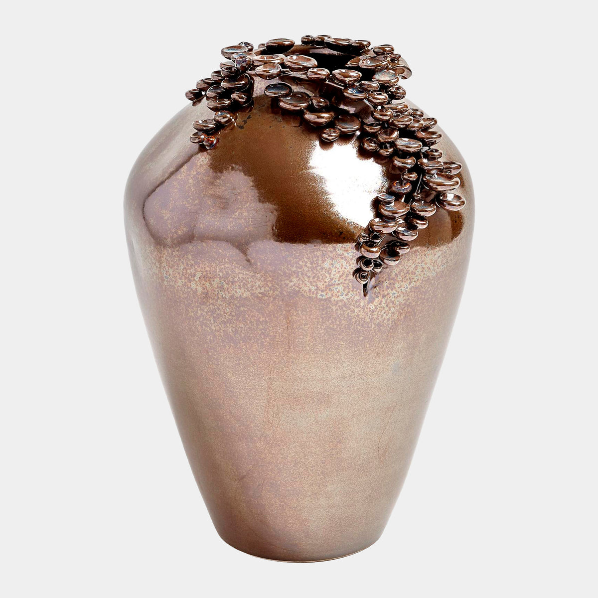 Cascading Reef Vase-Reactive Bronze-Tall