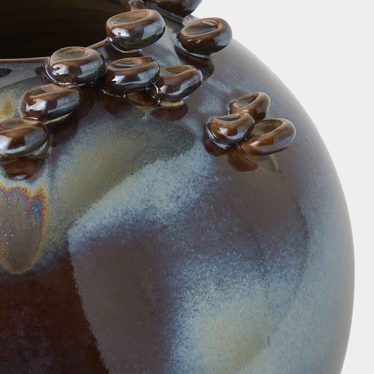 Cascading Reef Vase-Reactive Bronze-Short