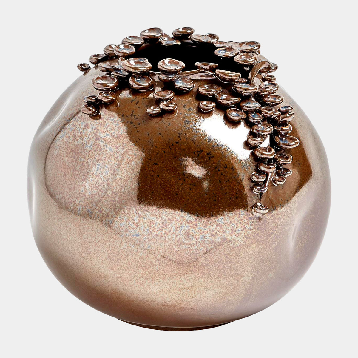 Cascading Reef Vase-Reactive Bronze-Short