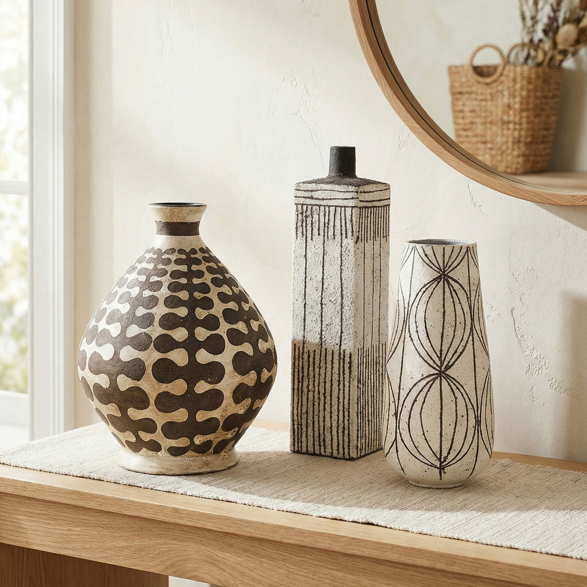 Graffiti Square Vase