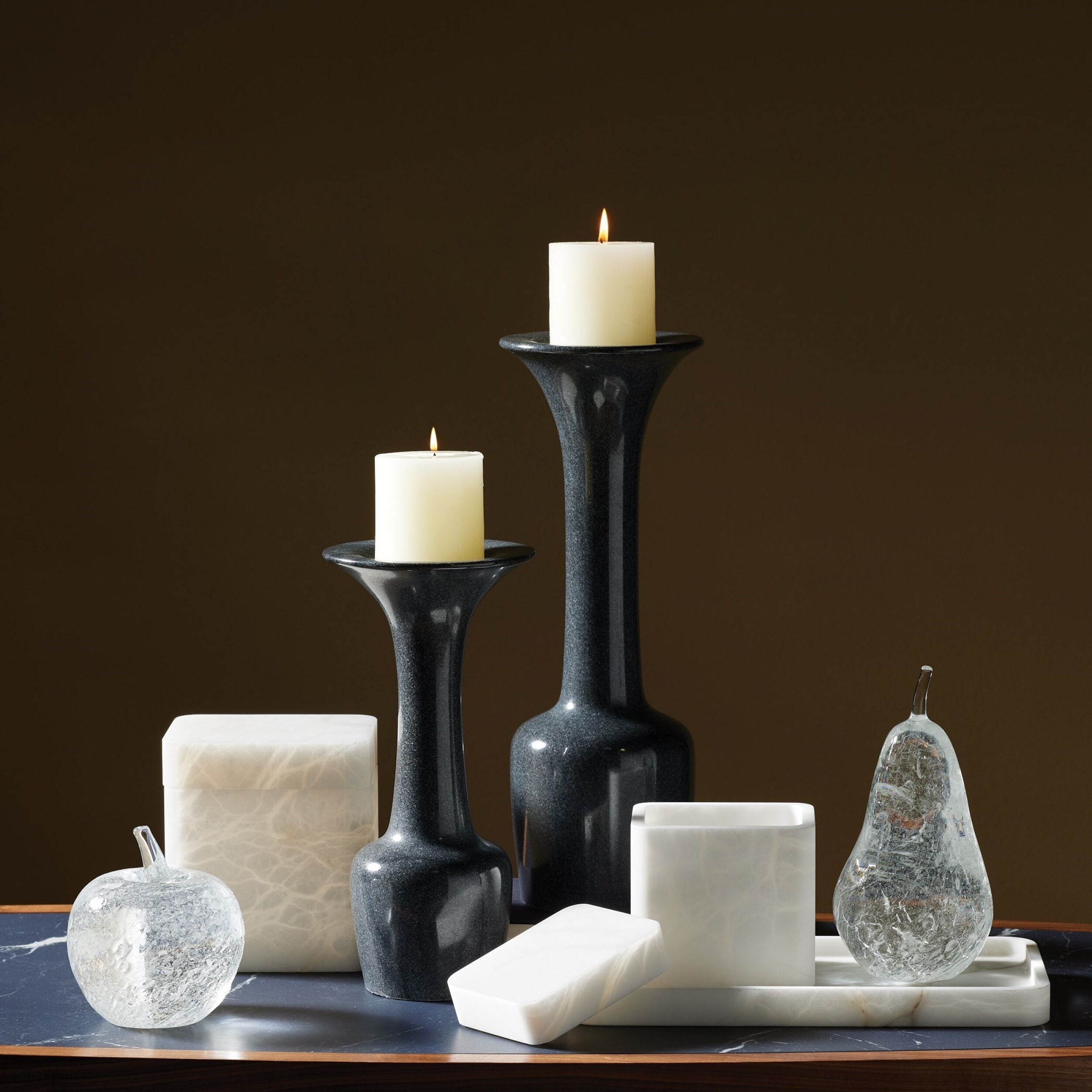 Raggio Alabaster Tray-White
