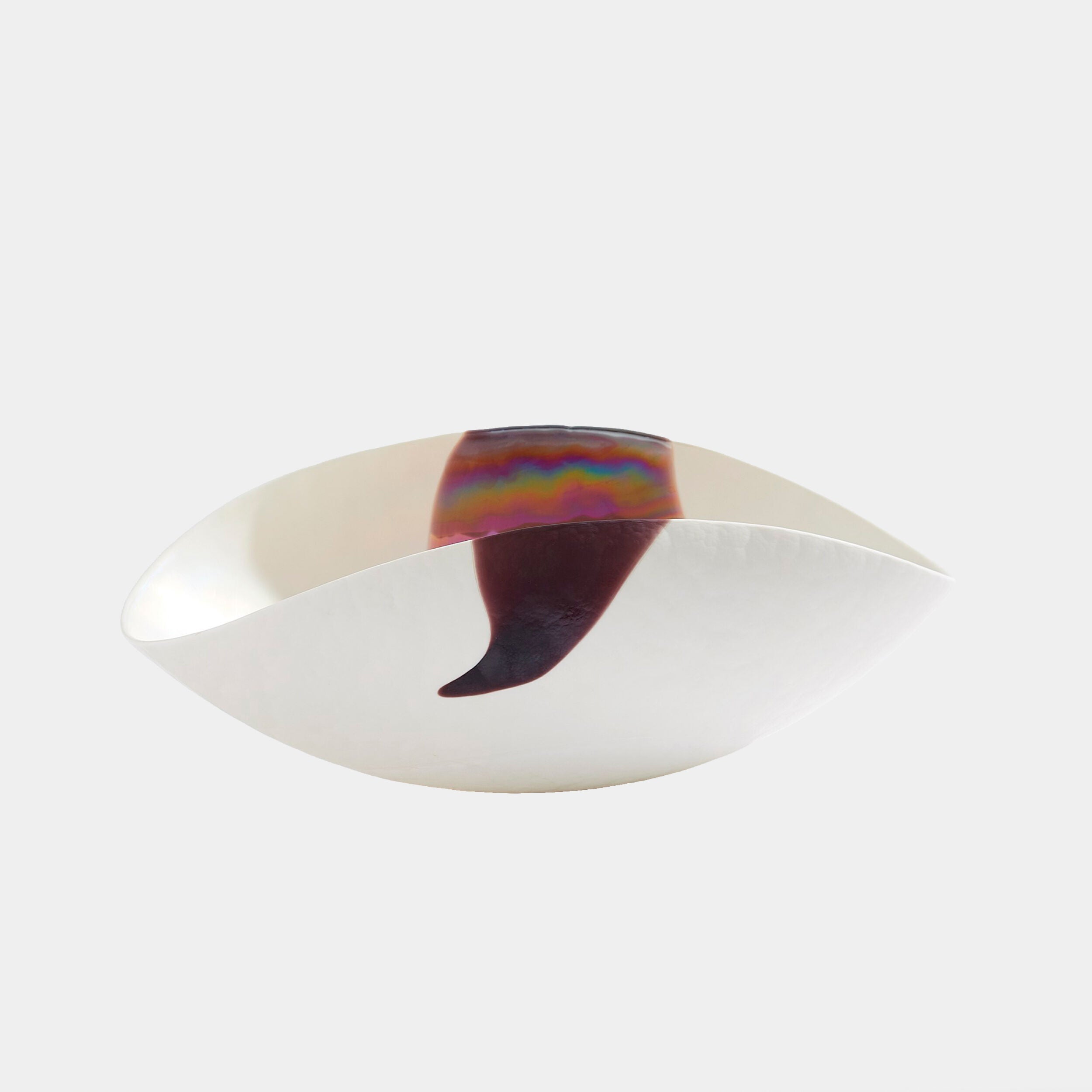 Mirabelle Bowl-Ivory/Plum-Lg