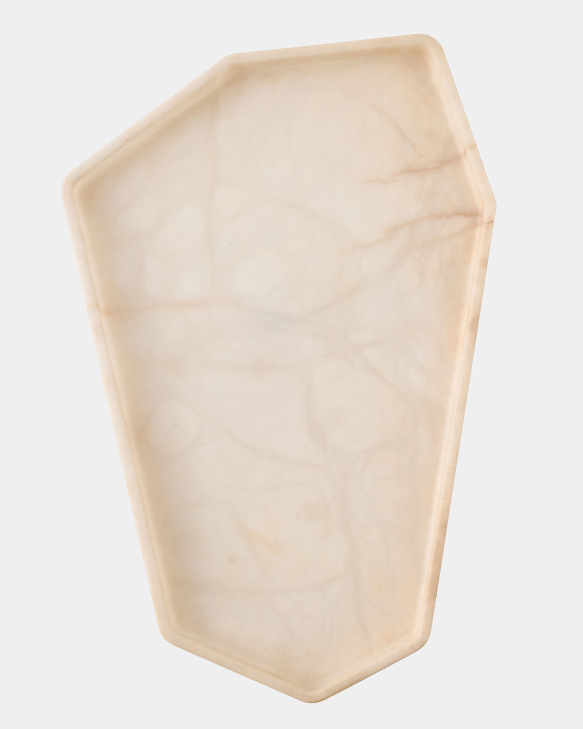 Polygon Tray-Alabaster-Long