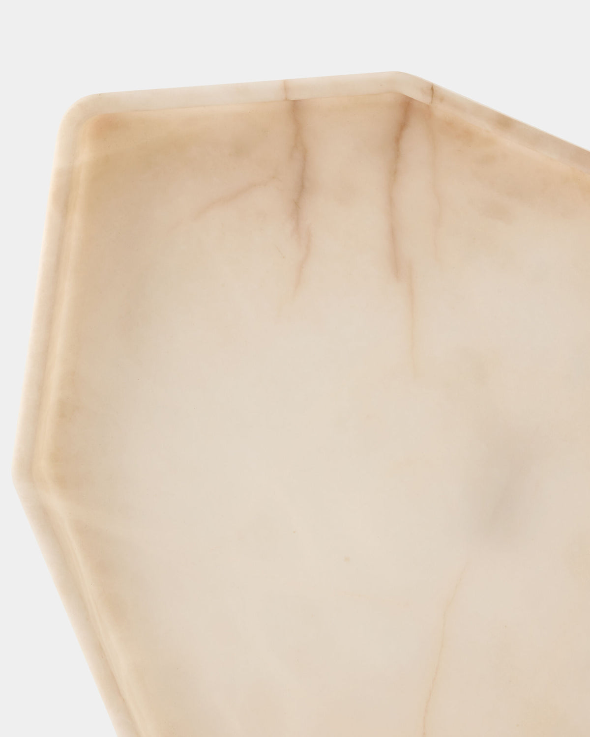 Polygon Tray-Alabaster-Long
