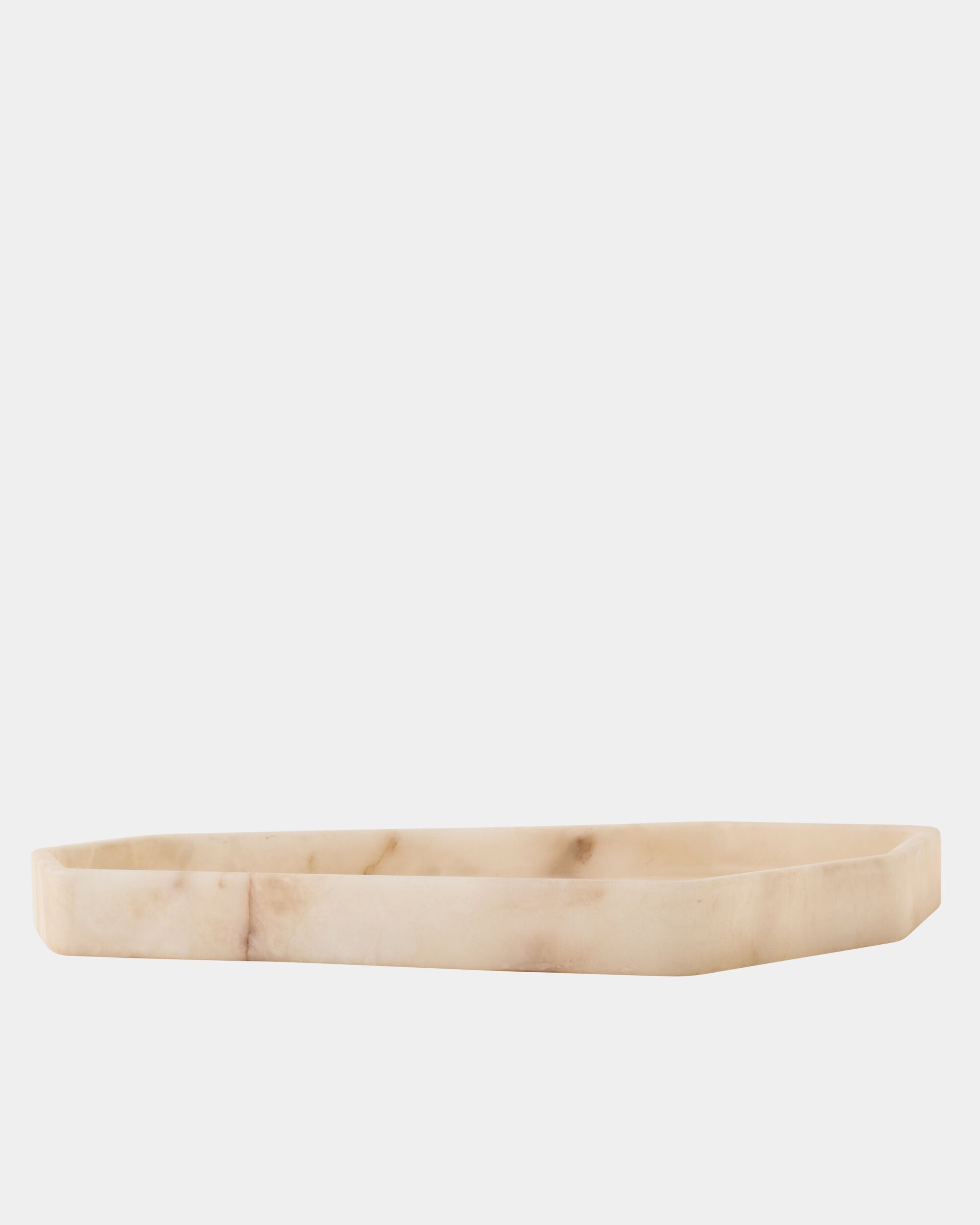 Polygon Tray-Alabaster-Mid