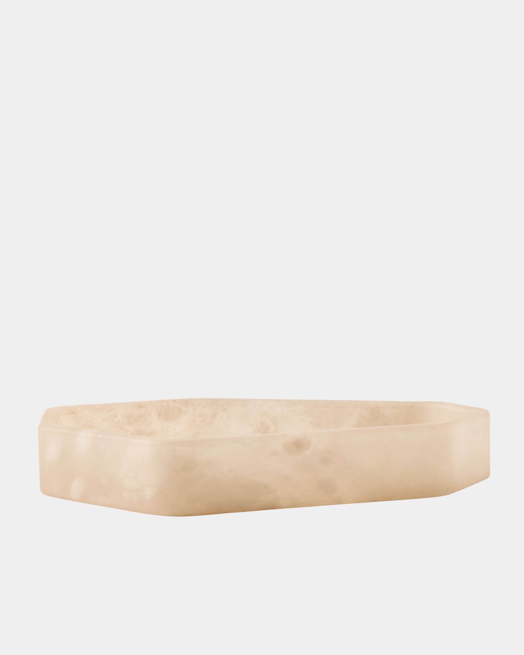 Polygon Tray-Alabaster-Short