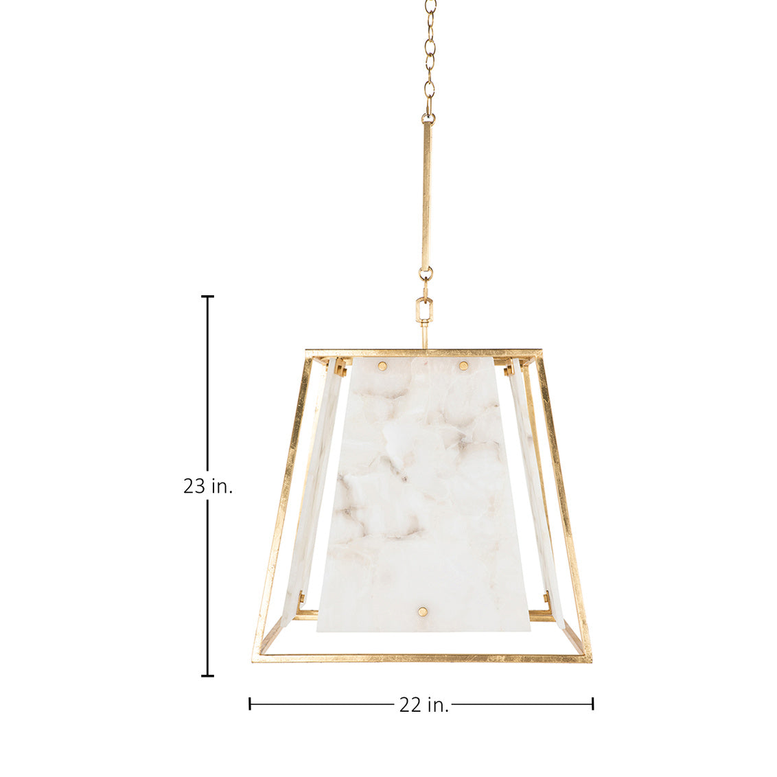 Stacey Chandelier - Gilded Gold - Large