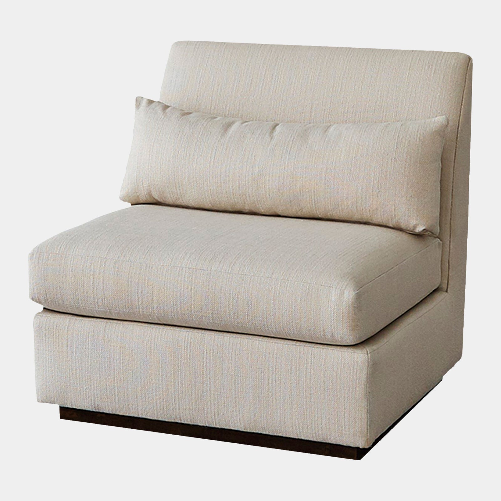 Alder Sectional Chair-Armless-Muslin