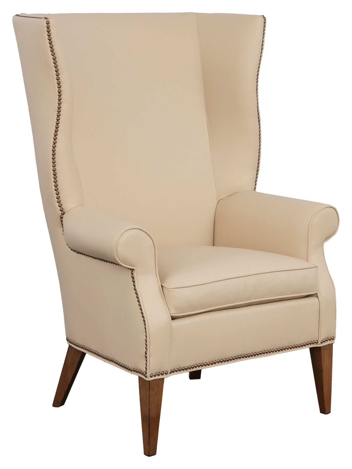 Capelli Leather Wing Chair (L-7401-01) - Fairfield Chair