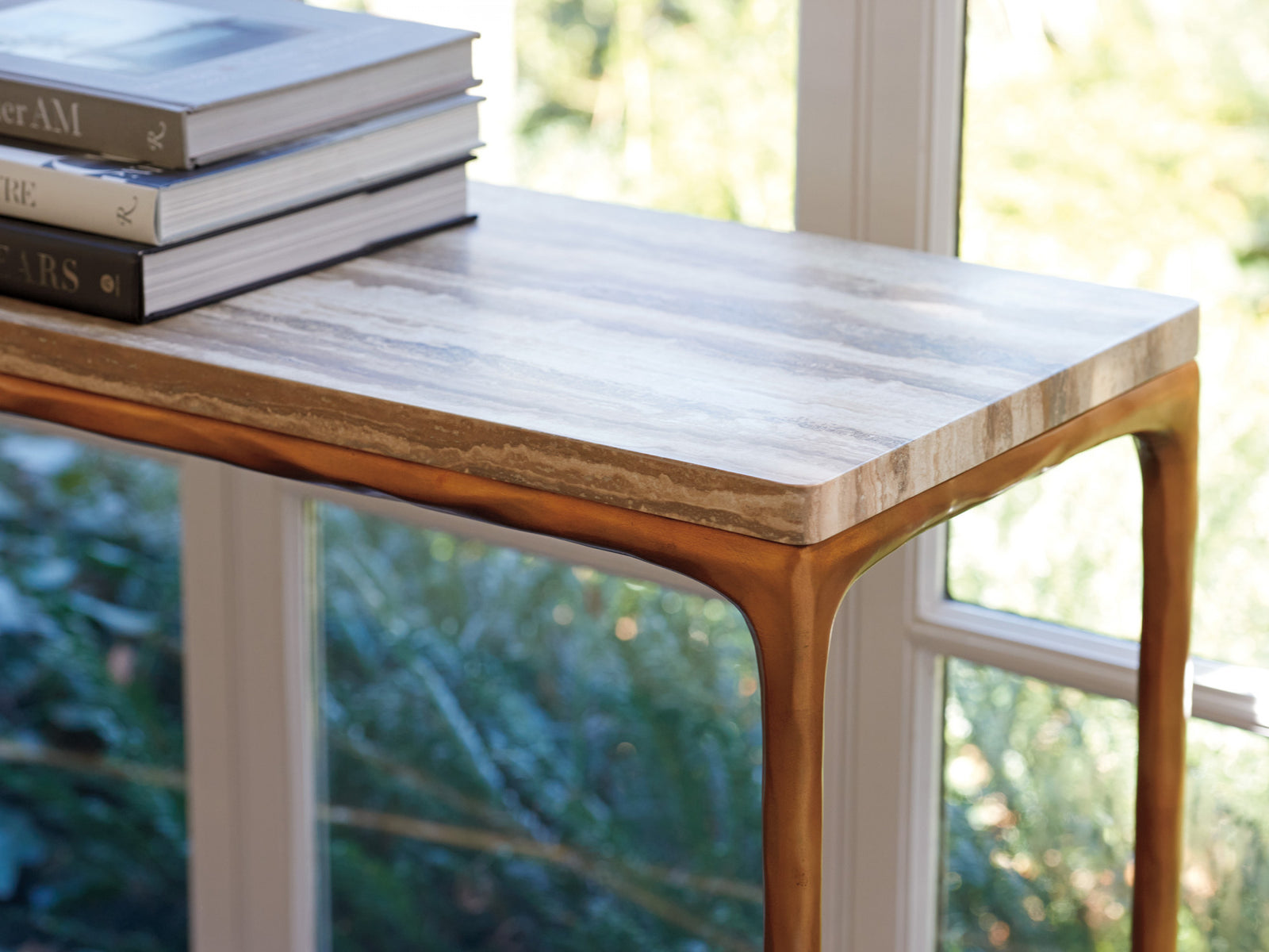 Menlo Park Console With Stone Top