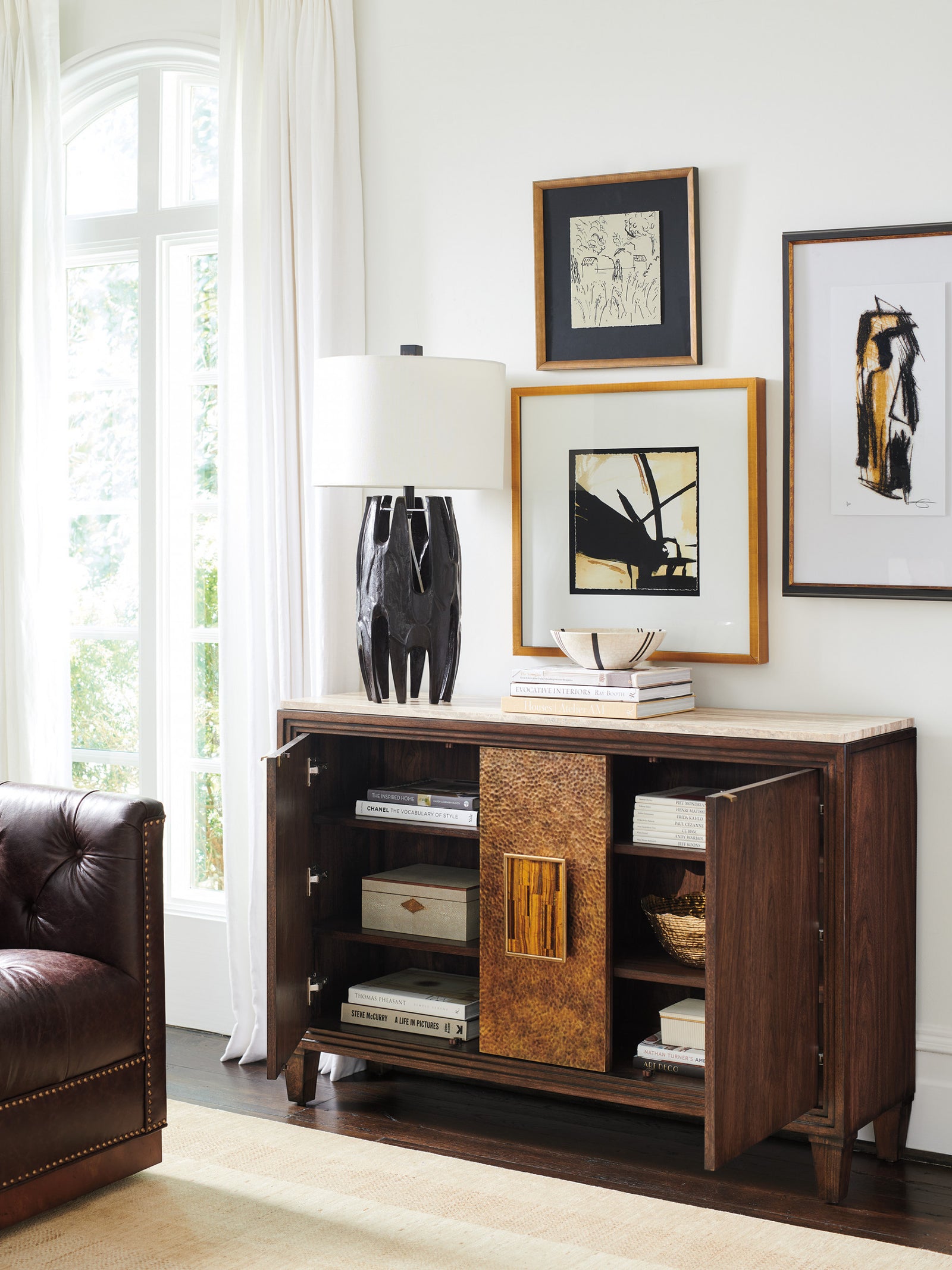 Santa Clara Hall Chest With Stone Top