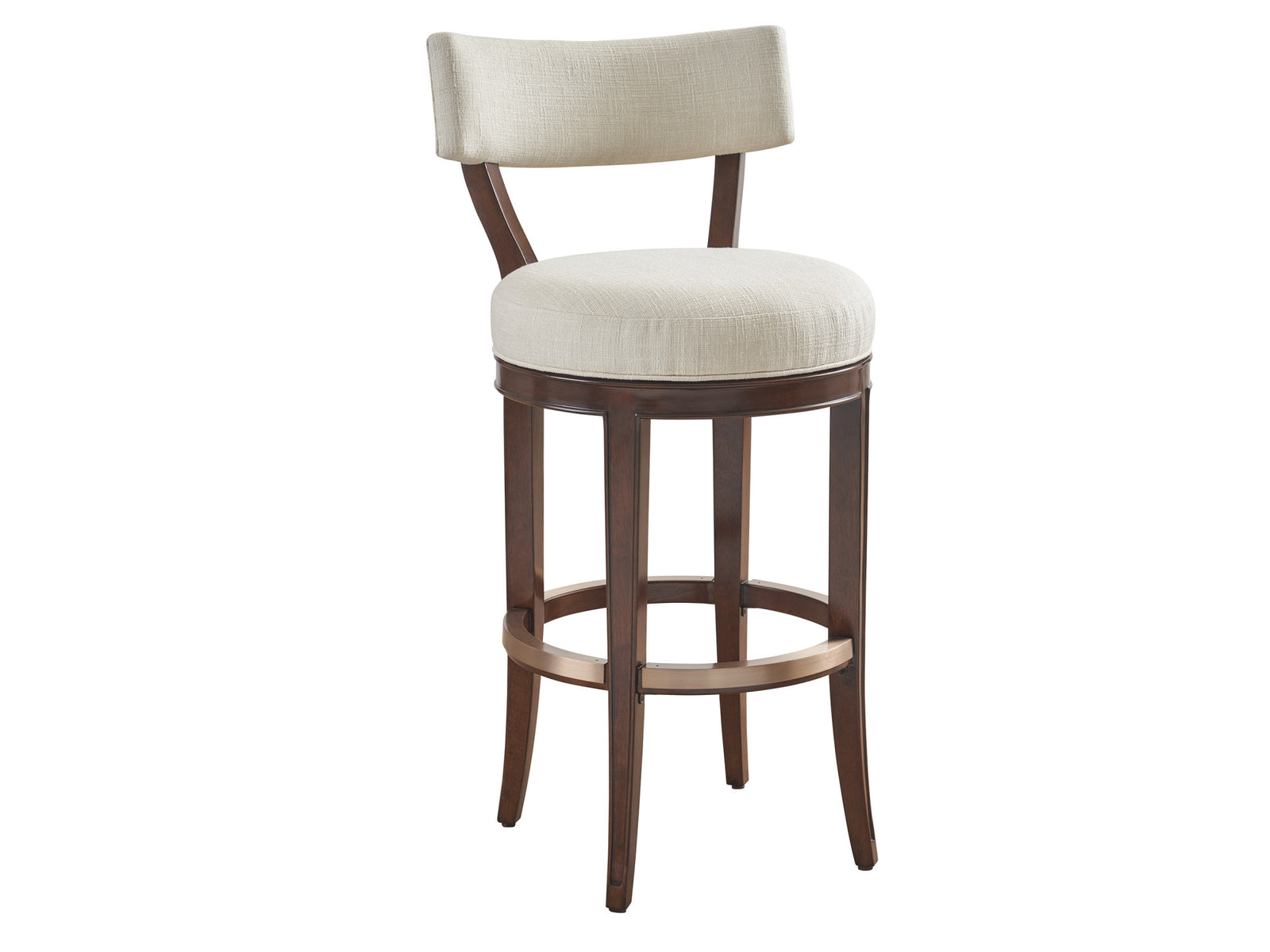 Giles Upholstered Swivel Bar Stool