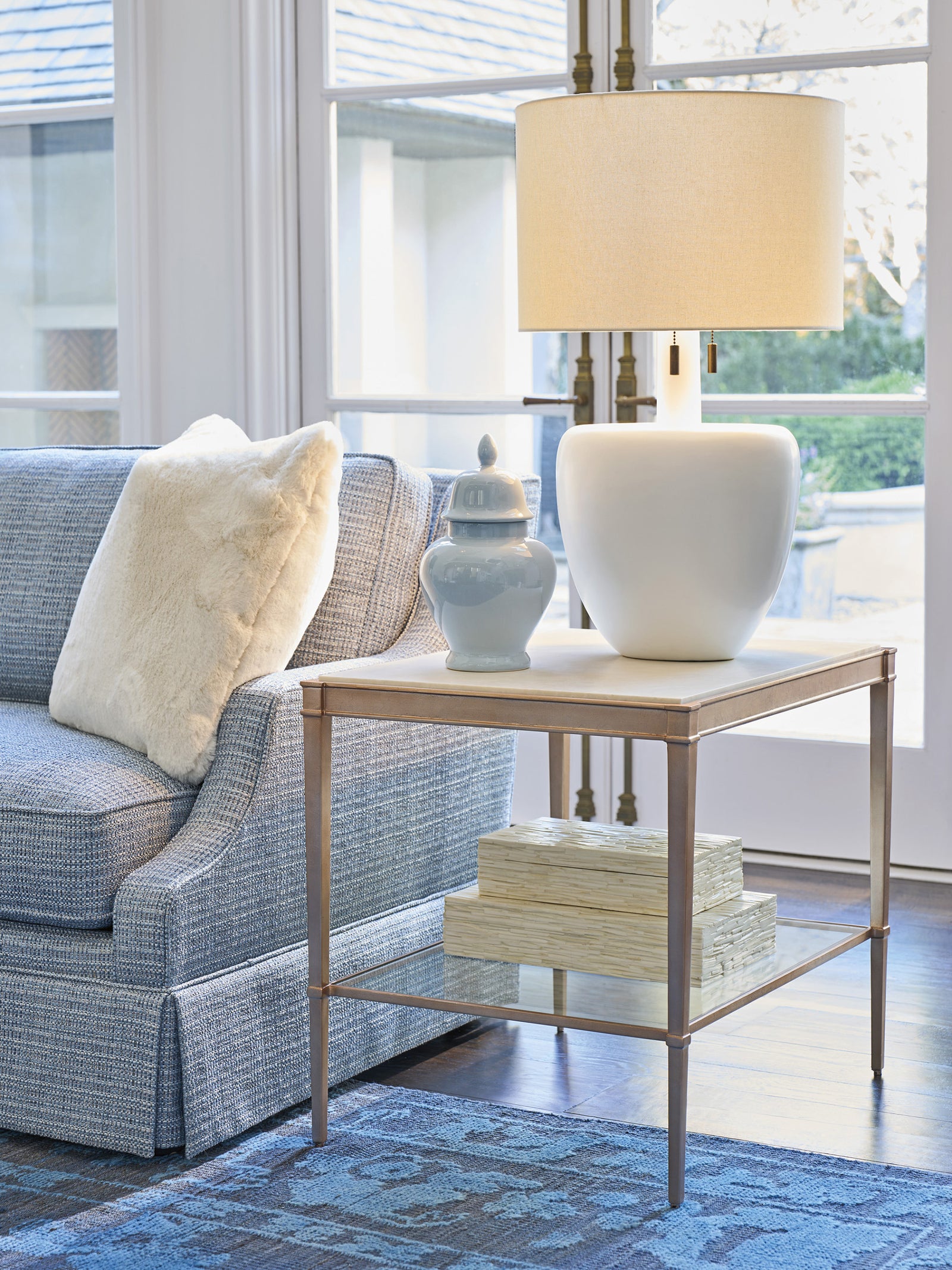 Bulgari Rectangle End Table Base
