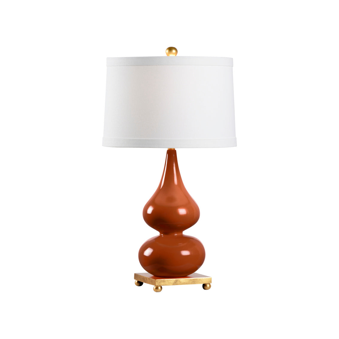 Whitney Lamp - Dark Autumn Orange