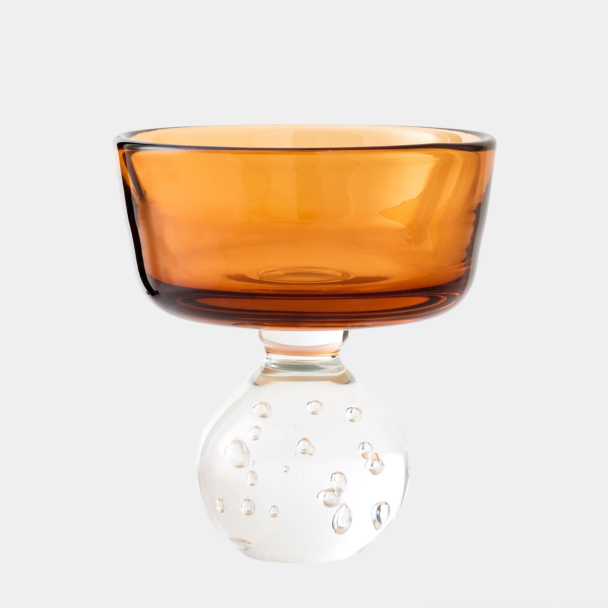 Bella Footed Bowl-Amber
