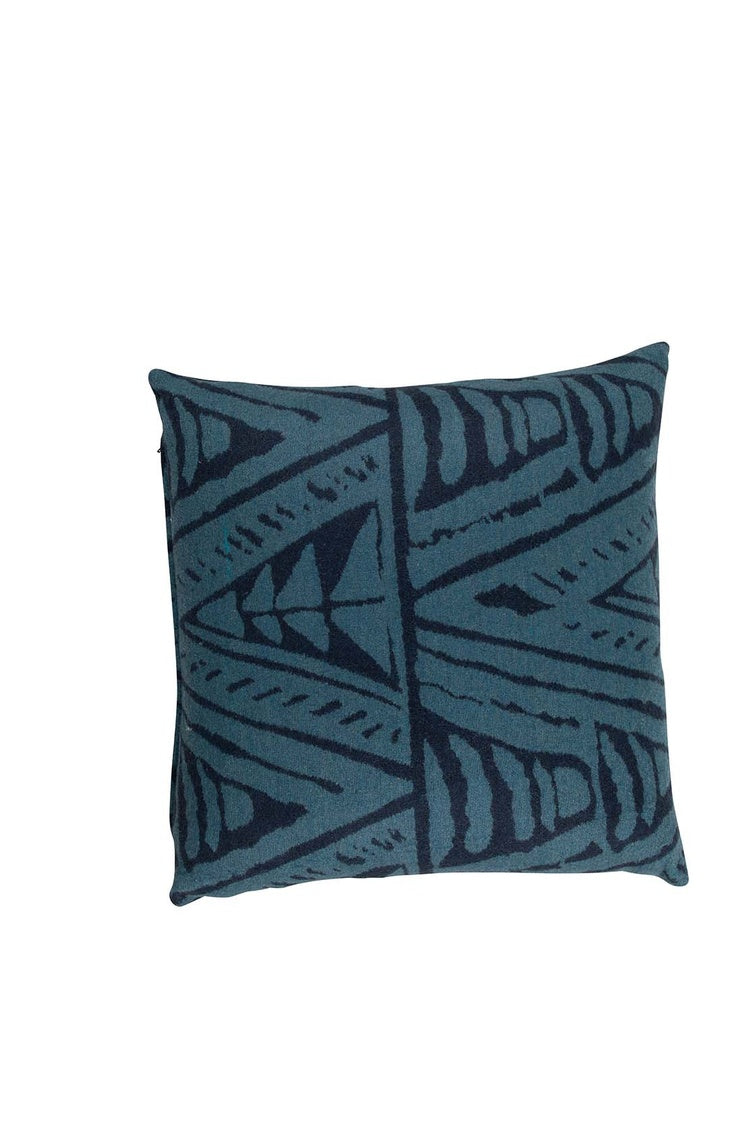 Katha Indigo Feather 20x20