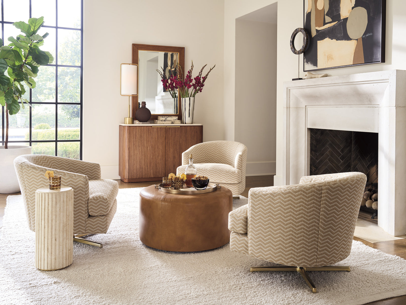 Graves Swivel Chair - Charcoal