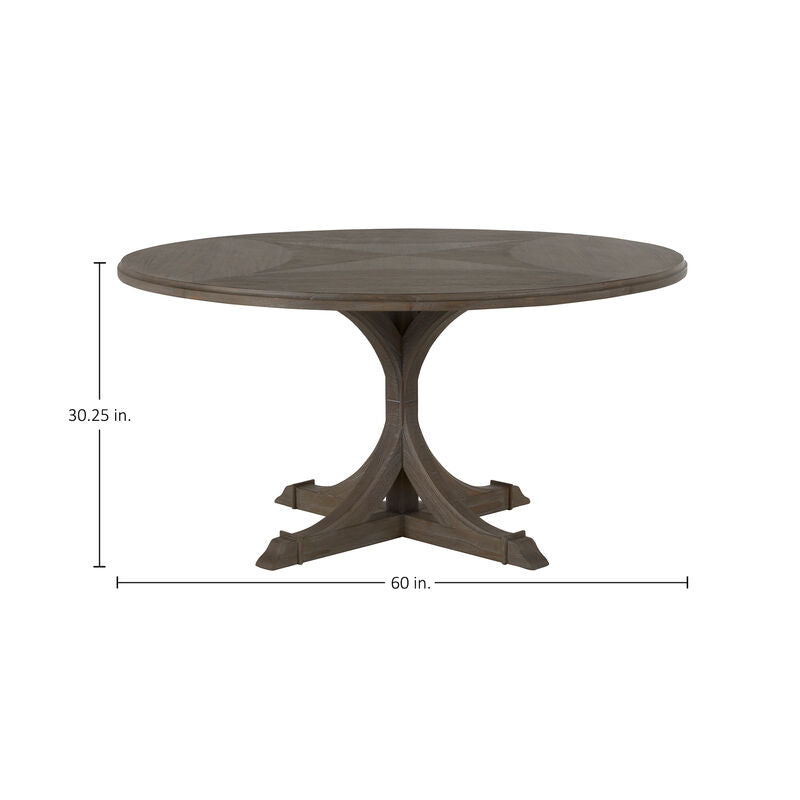 Adams Round Dining Table - Dark