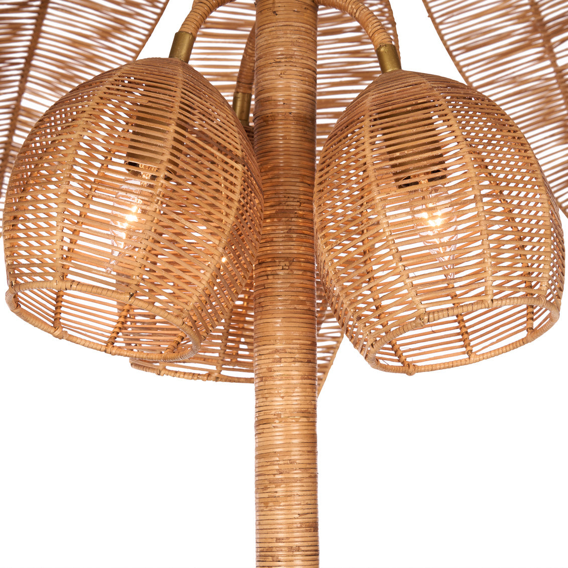 Palm Tree Floor Lamp in Natural / Rattan - Chelsea House
