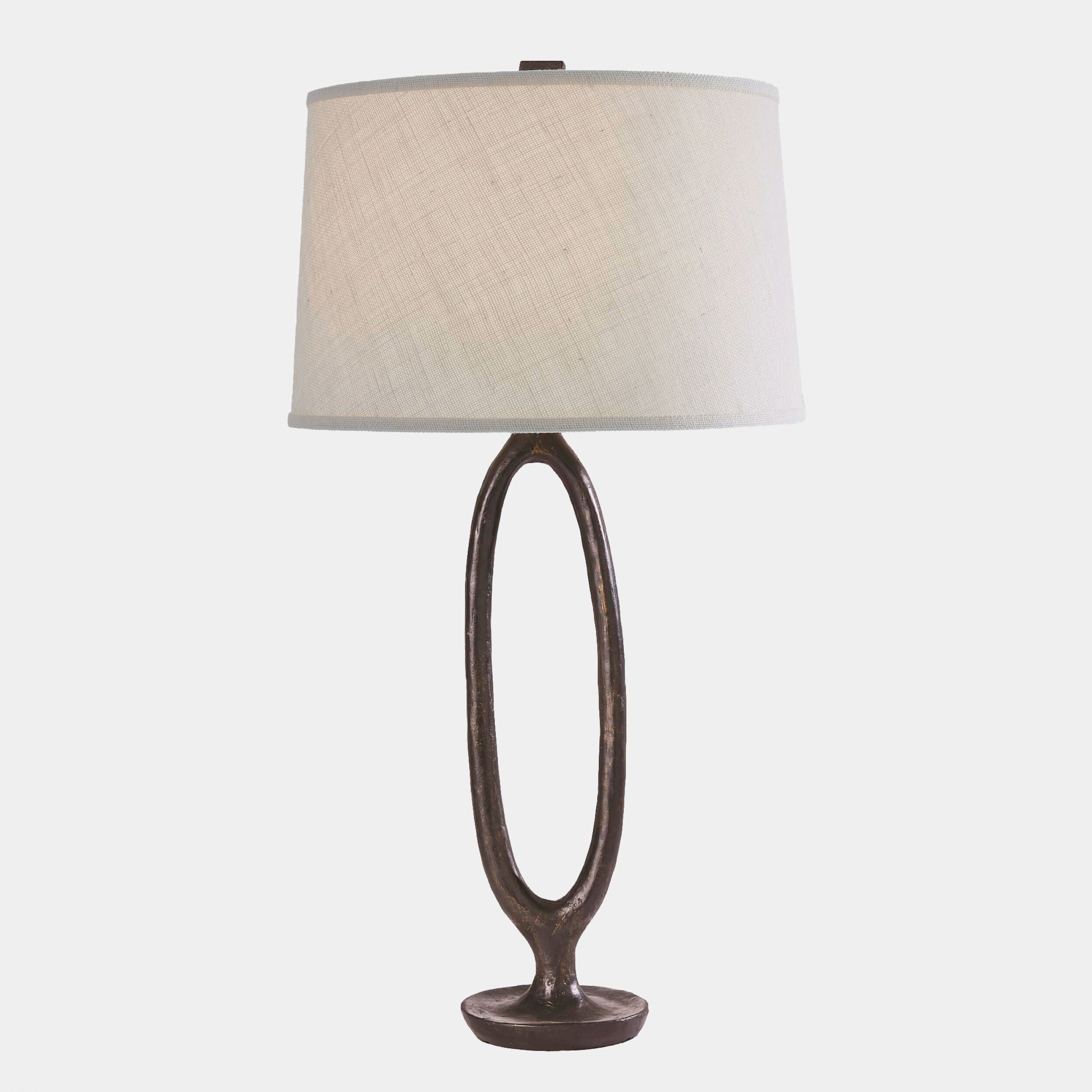 Ellipse Table Lamp-Bronze