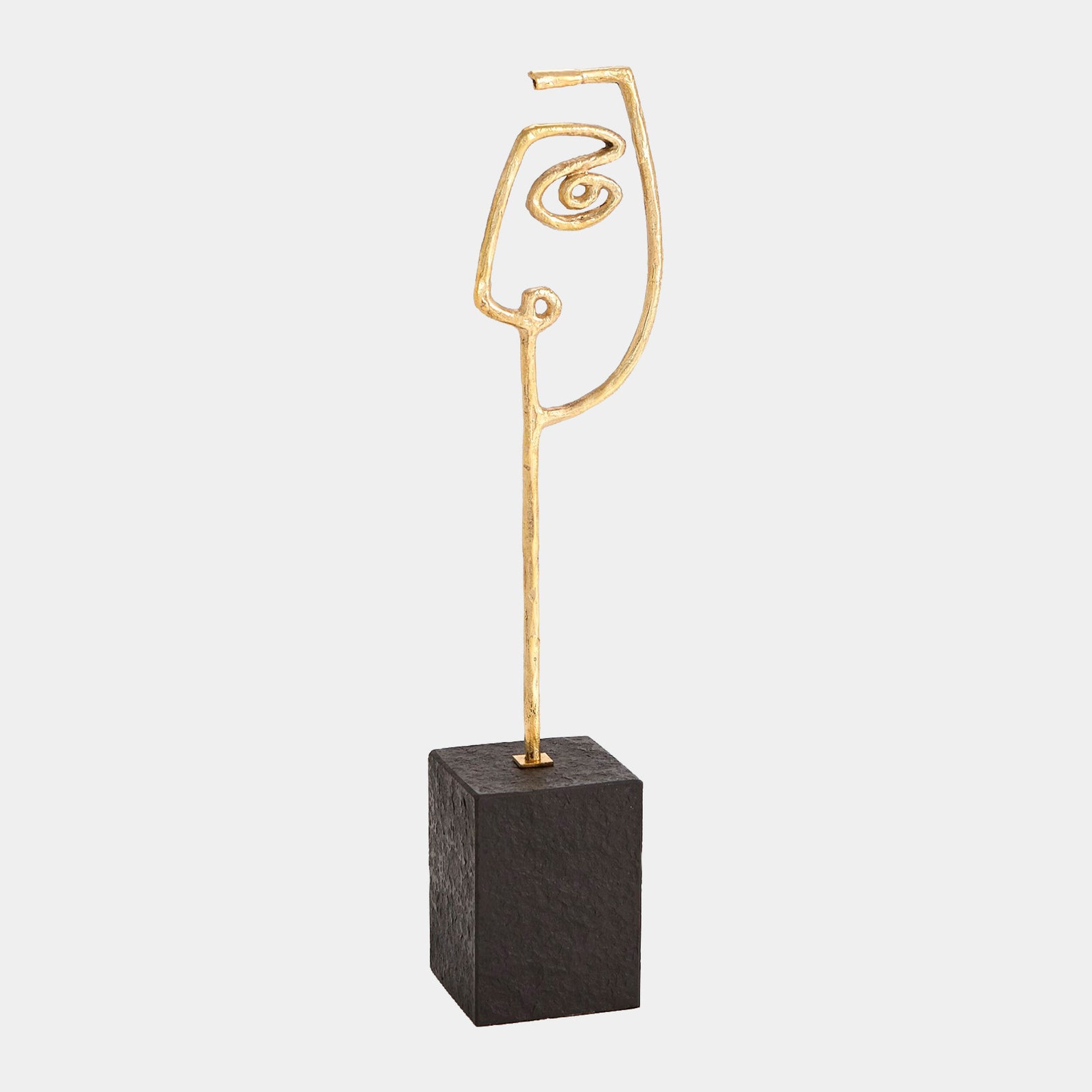 Scribble Sculpture Father-Polished Brass