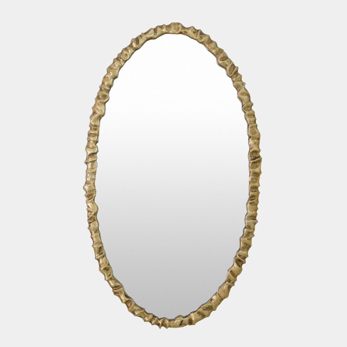 Artiste Oval Mirror-Brass