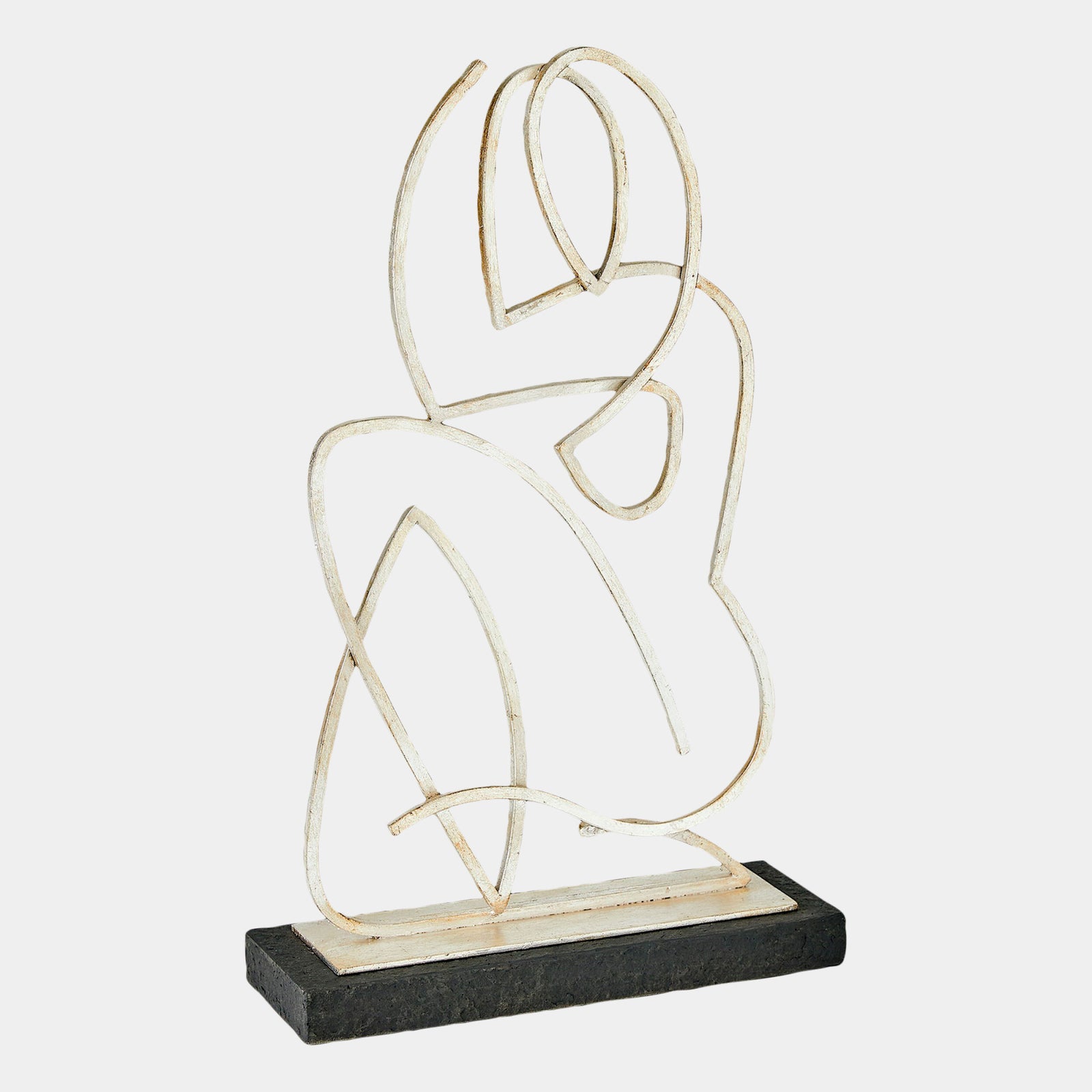 Madonna Sculpture-Antique Silver