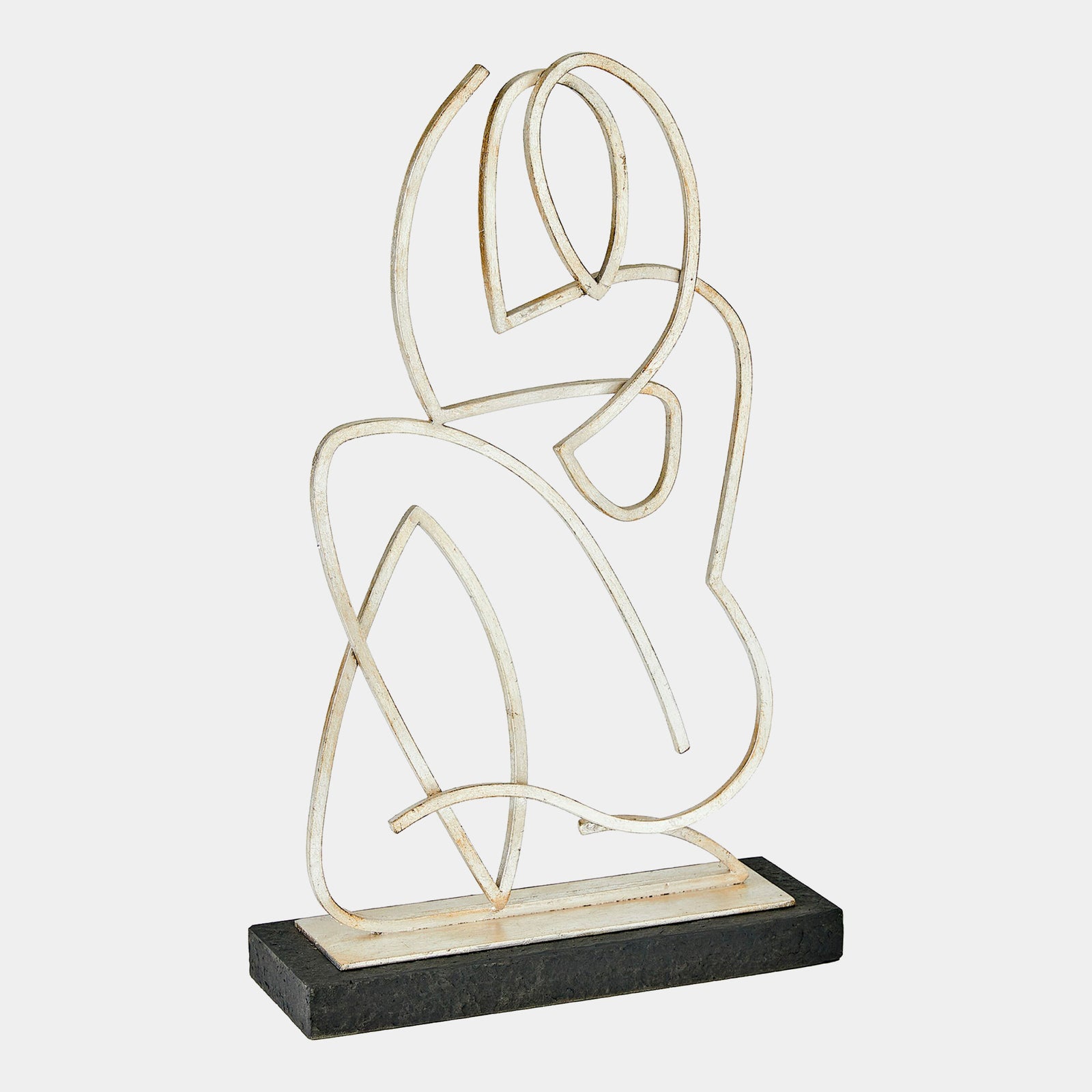 Madonna Sculpture-Antique Silver