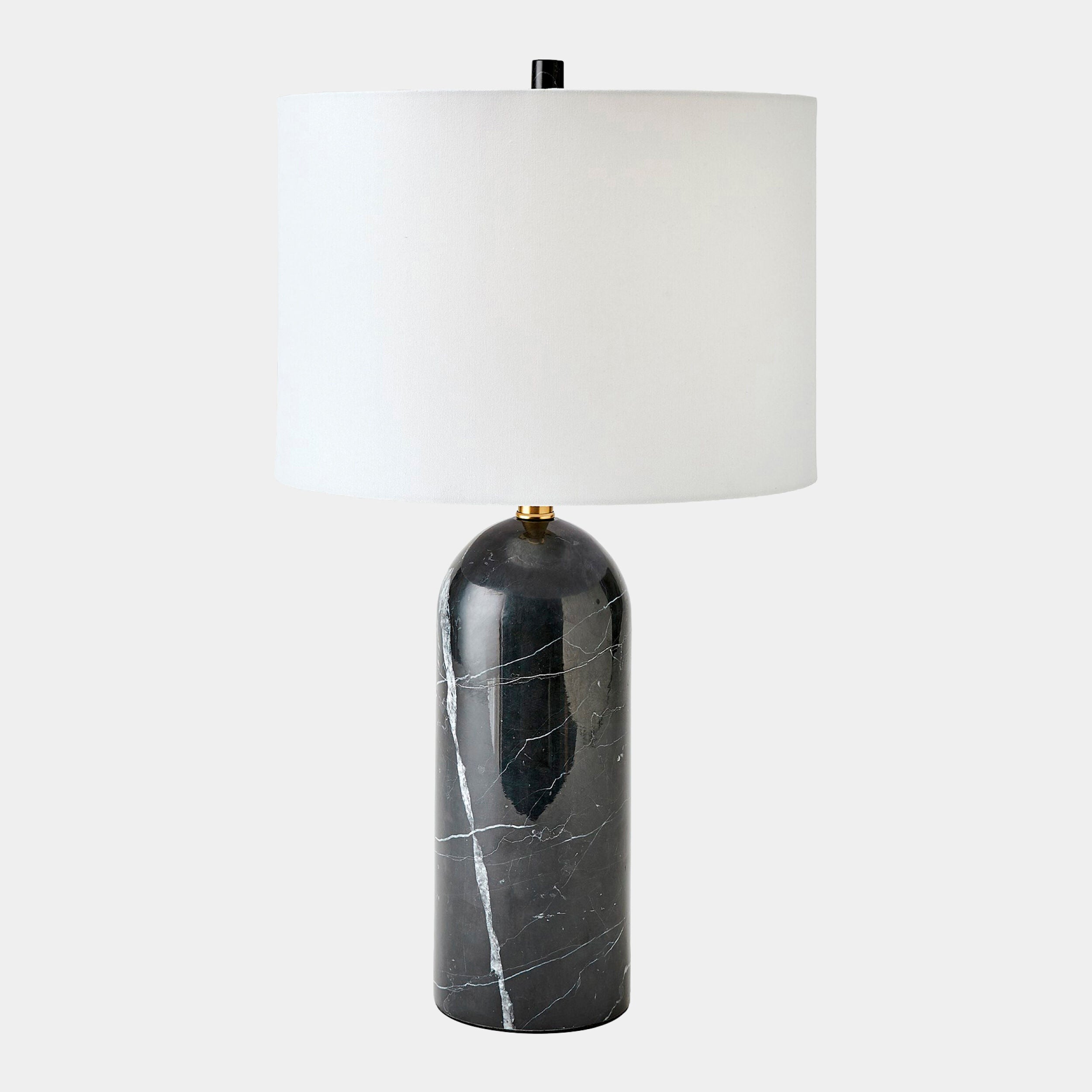 Callanish Marble Lamp-Black-Lg
