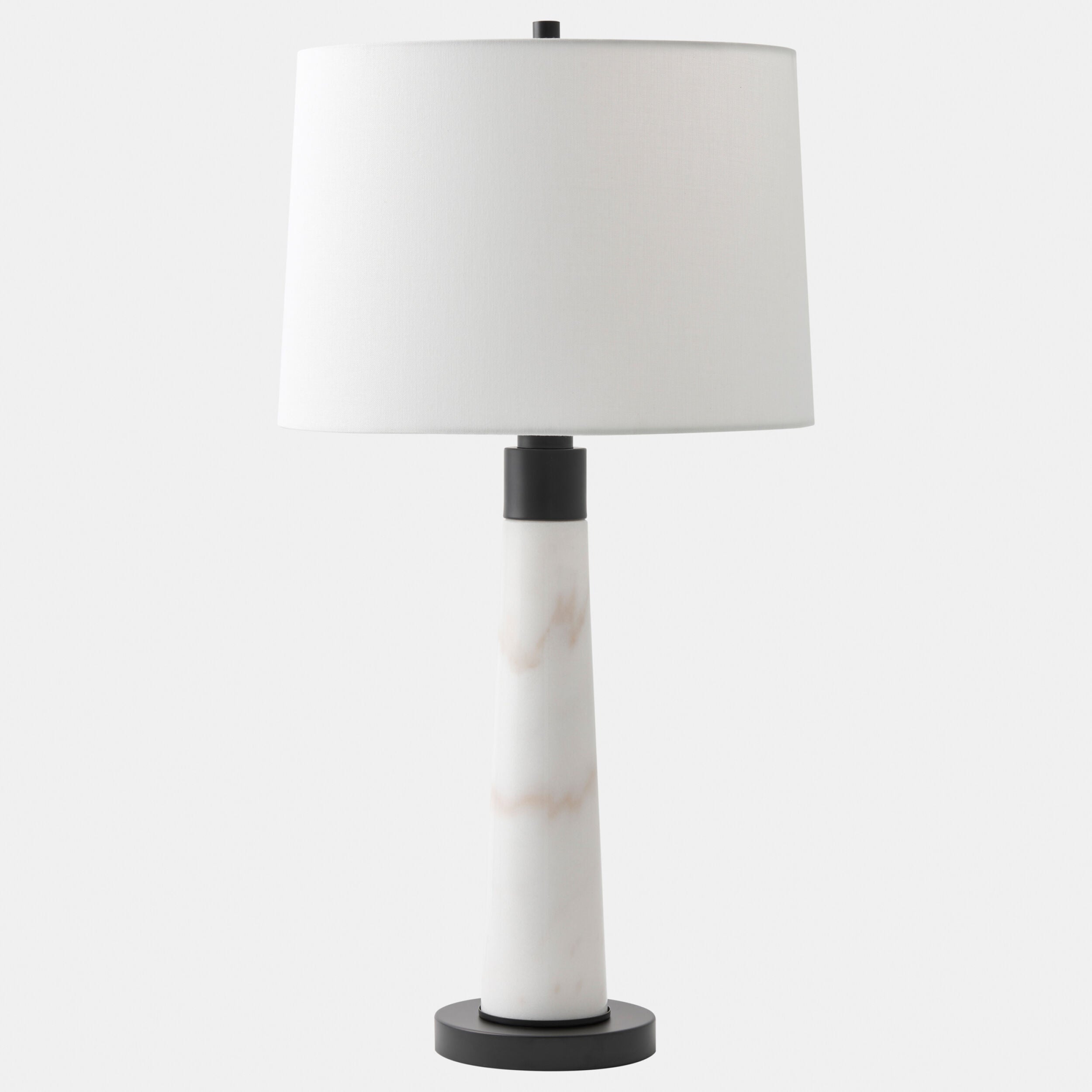 Uneven Marble Cone Lamp-Black/White
