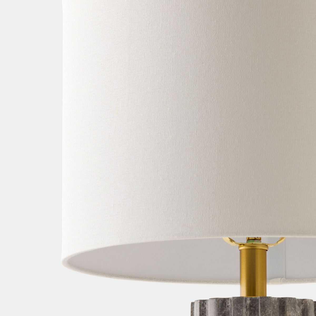 Grooved Marble Lamp-Gray