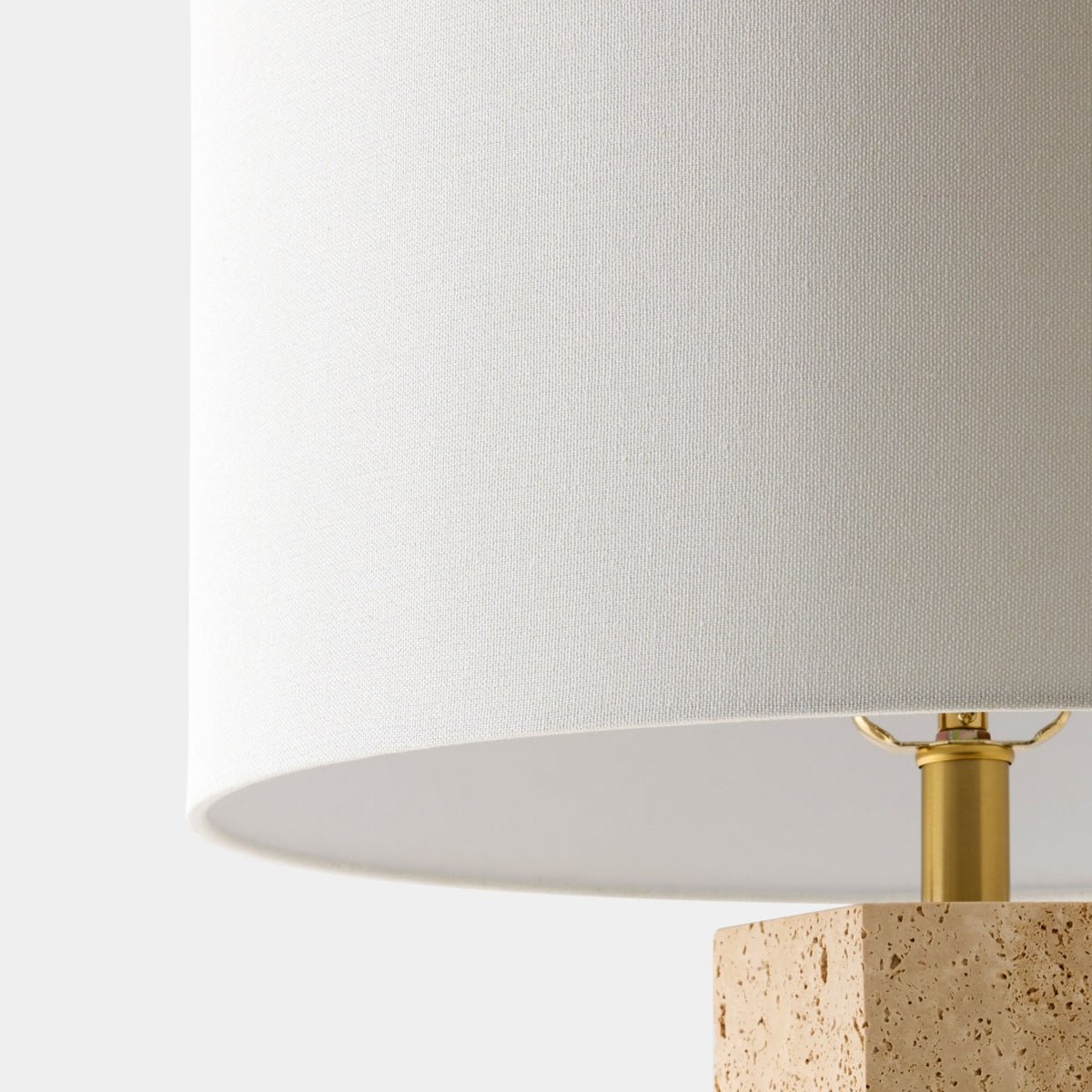 Viola Carved Lamp-Travertine
