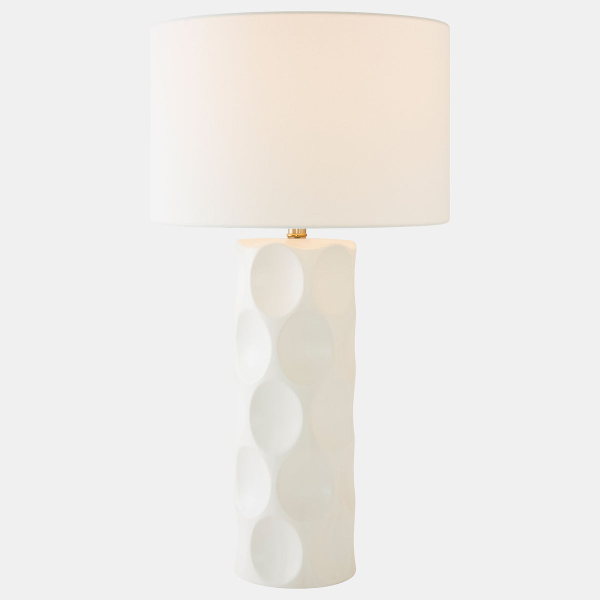 Scooped Lamp-White