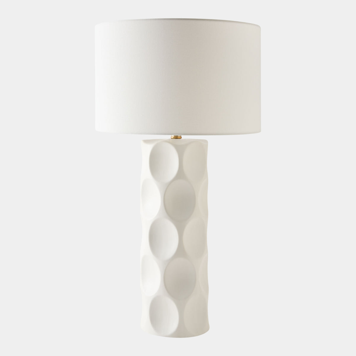 Scooped Lamp-White