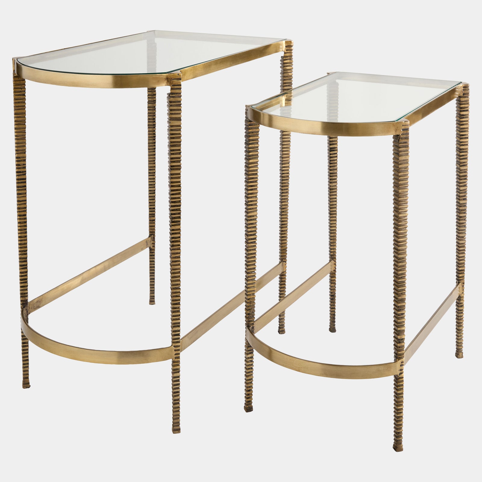 S/2 Arco Textured Tables