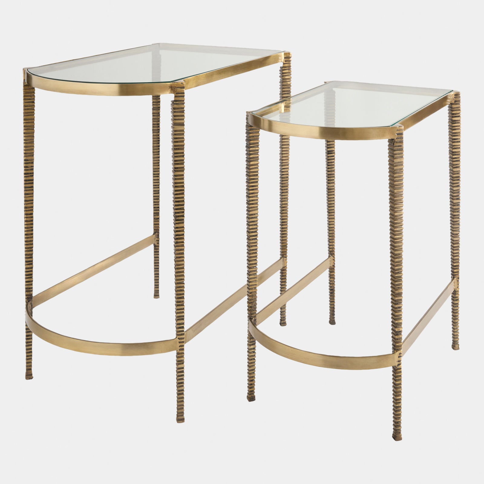 S/2 Arco Textured Tables