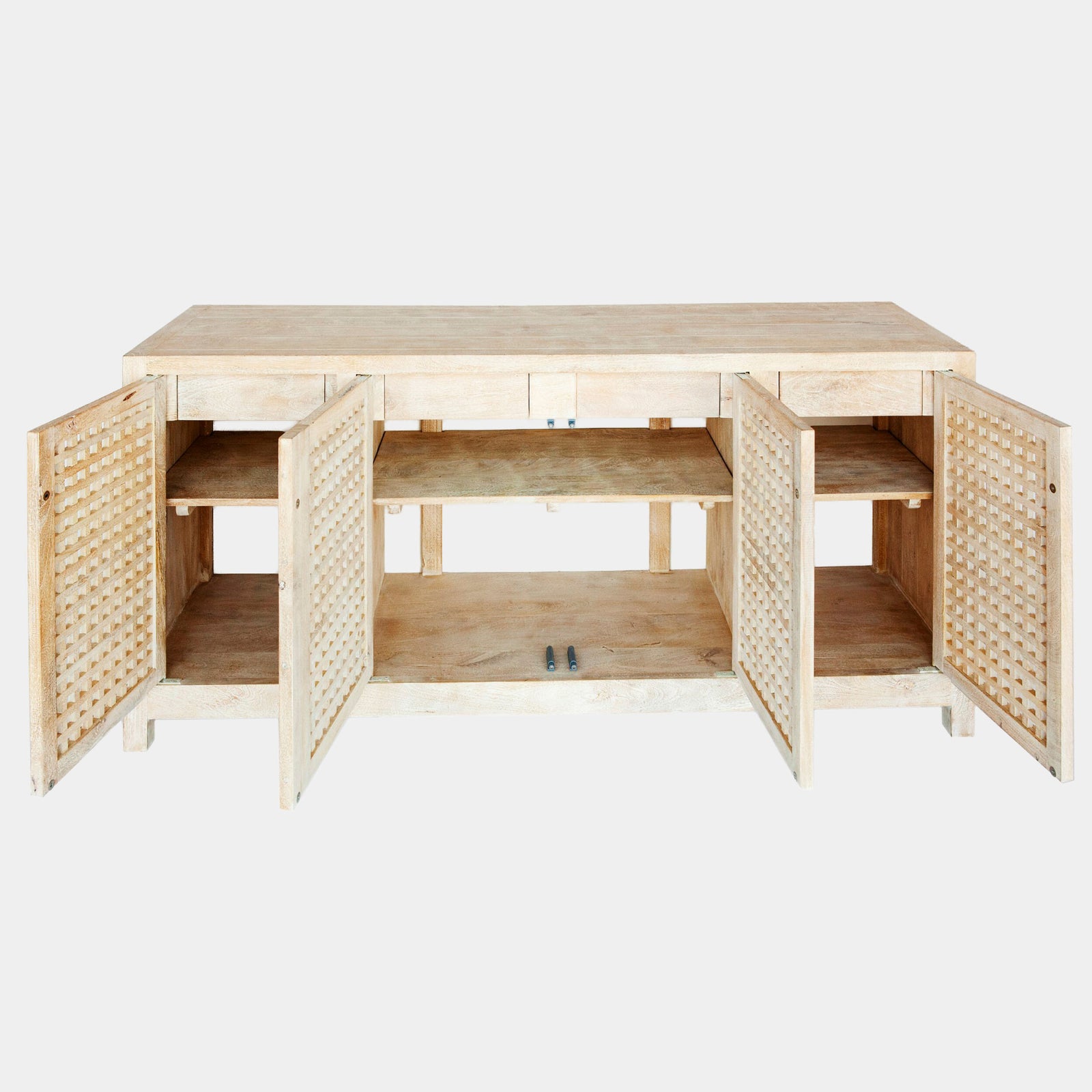 Driftwood Lattice Credenza