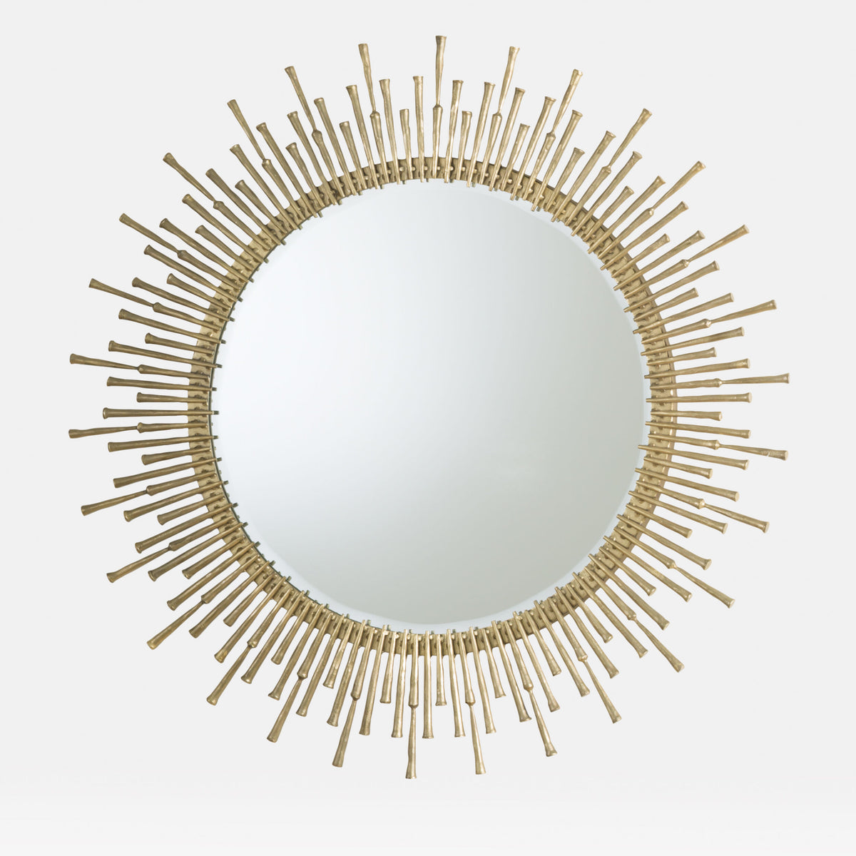 Spike Mirror-Antique Brass
