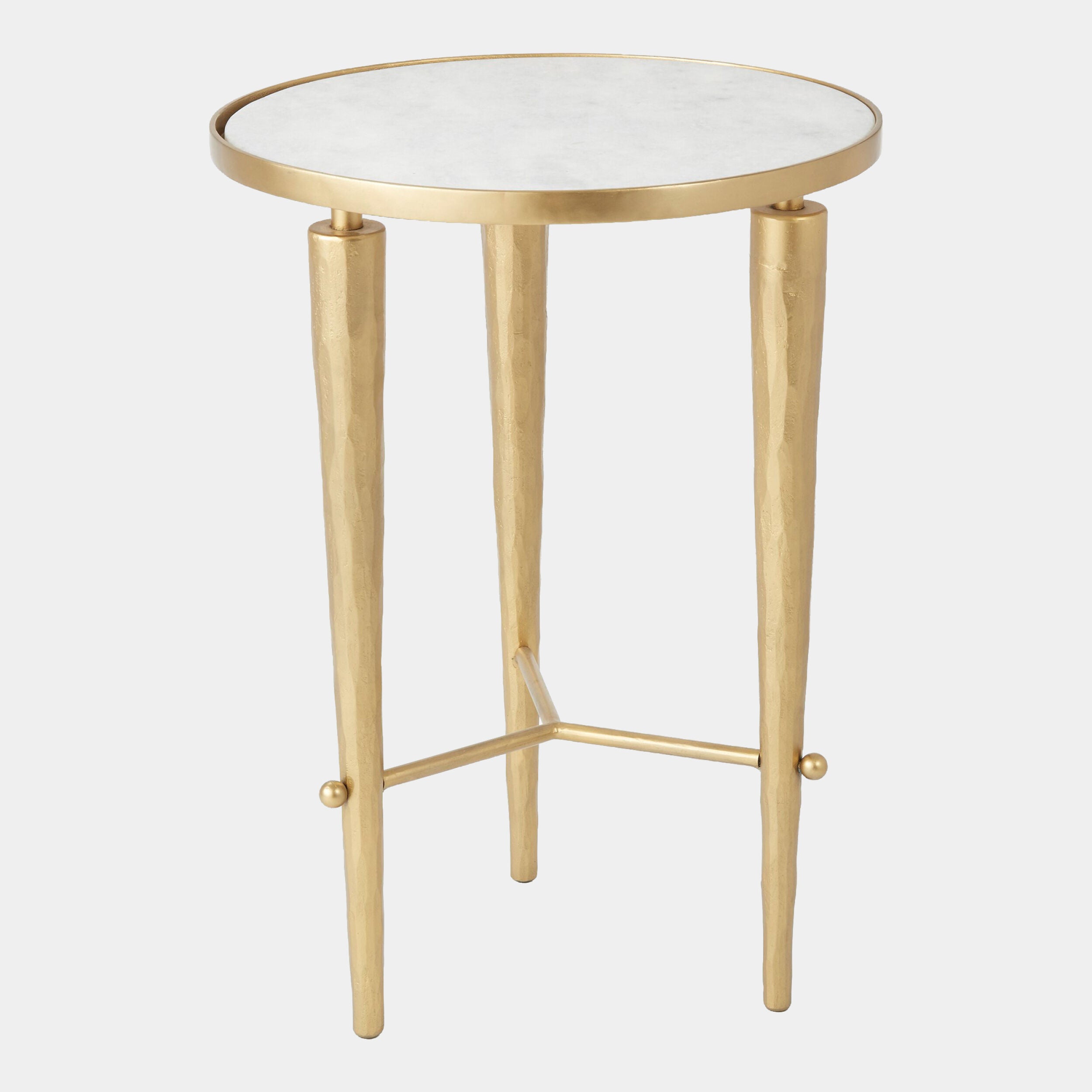 Jasper Accent Table-Brass