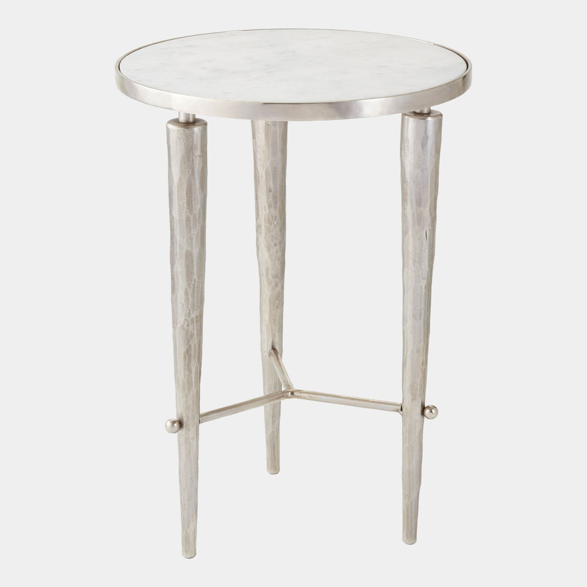 Jasper Accent Table-Nickel